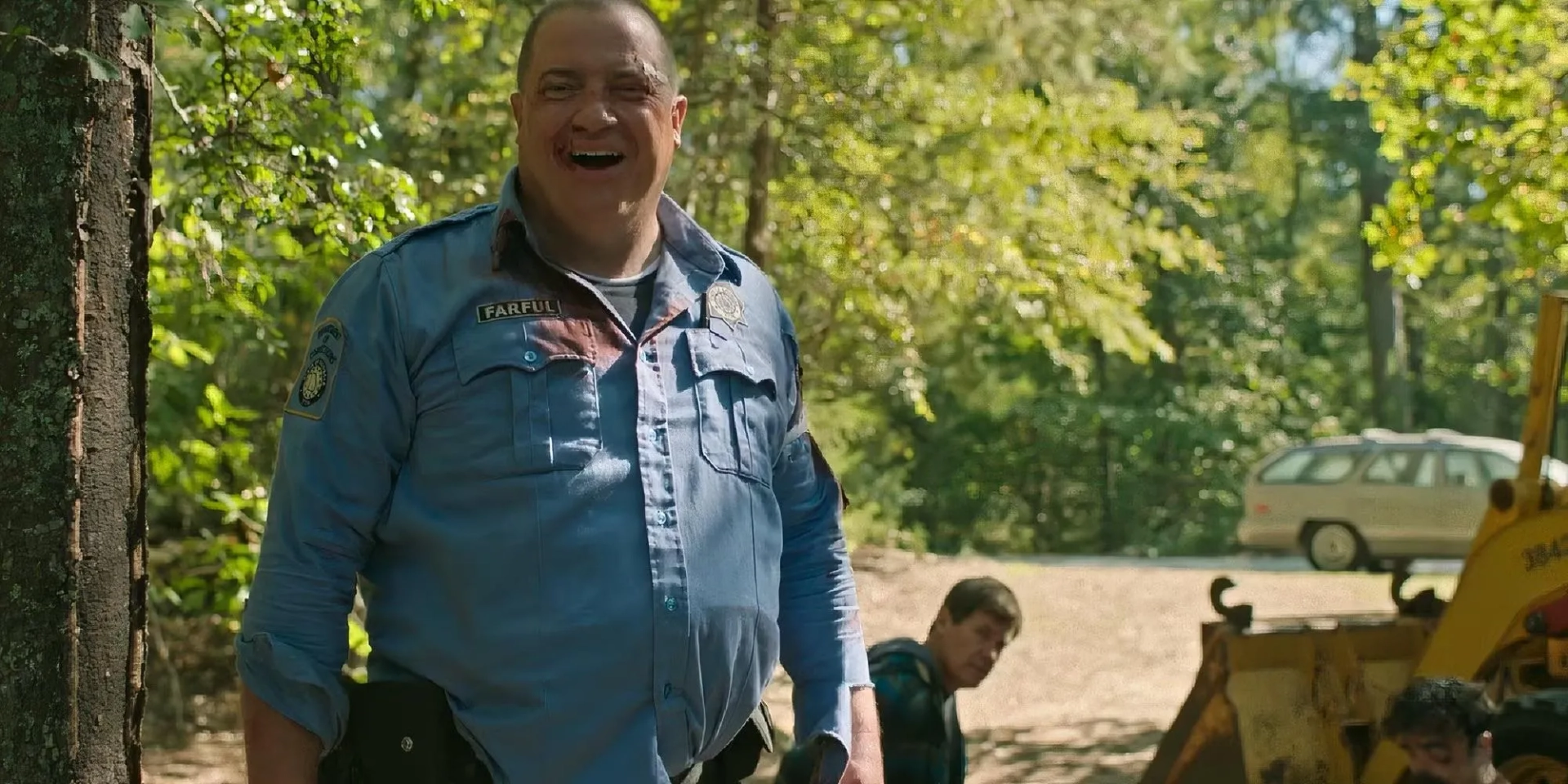 Brendan Fraser, Josh Brolin, and Peter Dinklage in Brothers (2024)