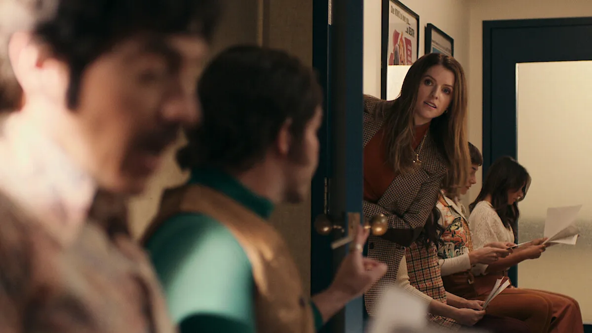 Anna Kendrick, Matty Finochio, and Geoff Gustafson in Woman of the Hour (2023)