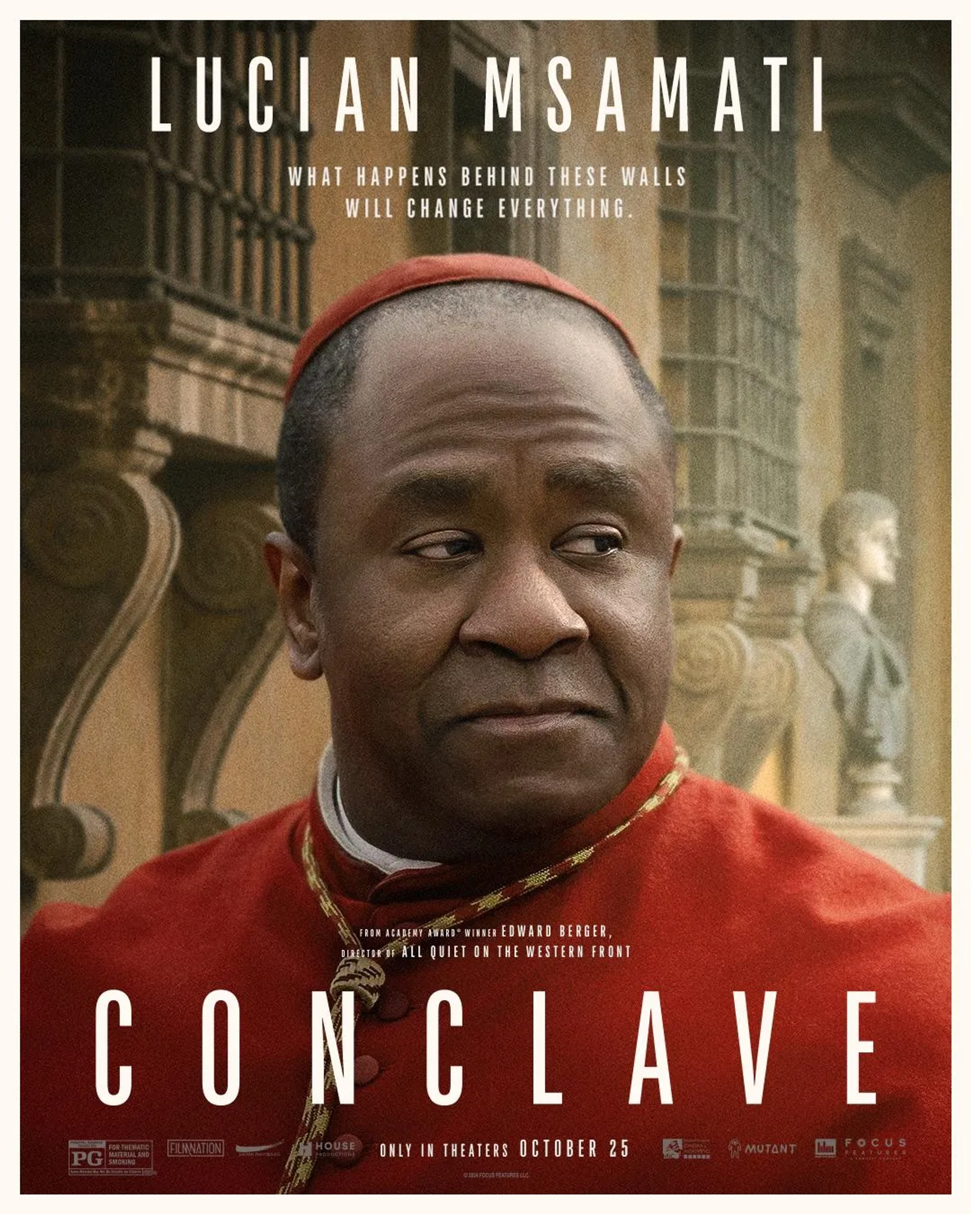 Lucian Msamati in Conclave (2024)