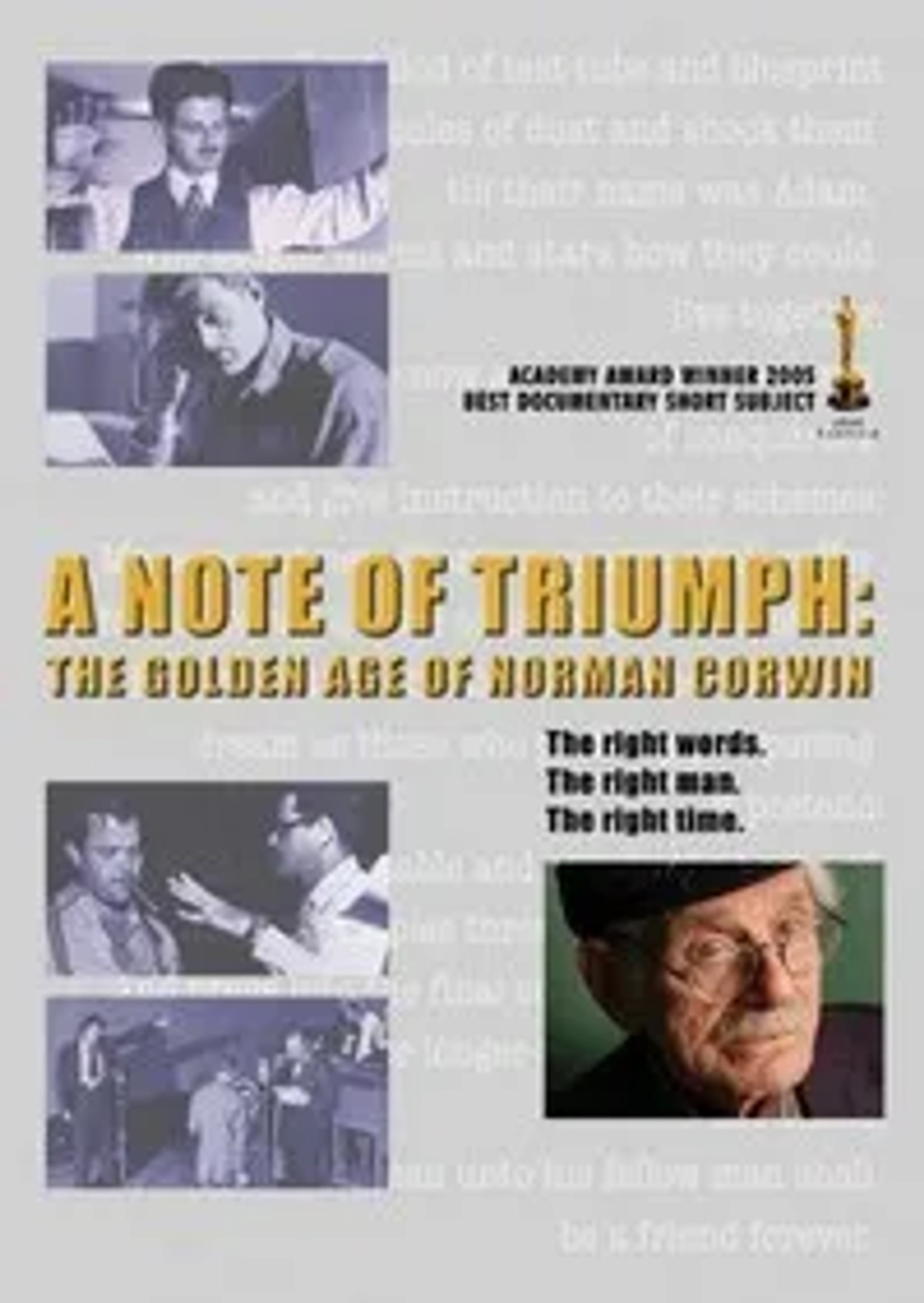 مستند یادداشت پیروزی: دوران طلایی نورمن کوروین (A Note of Triumph: The Golden Age of Norman Corwin 2005)
