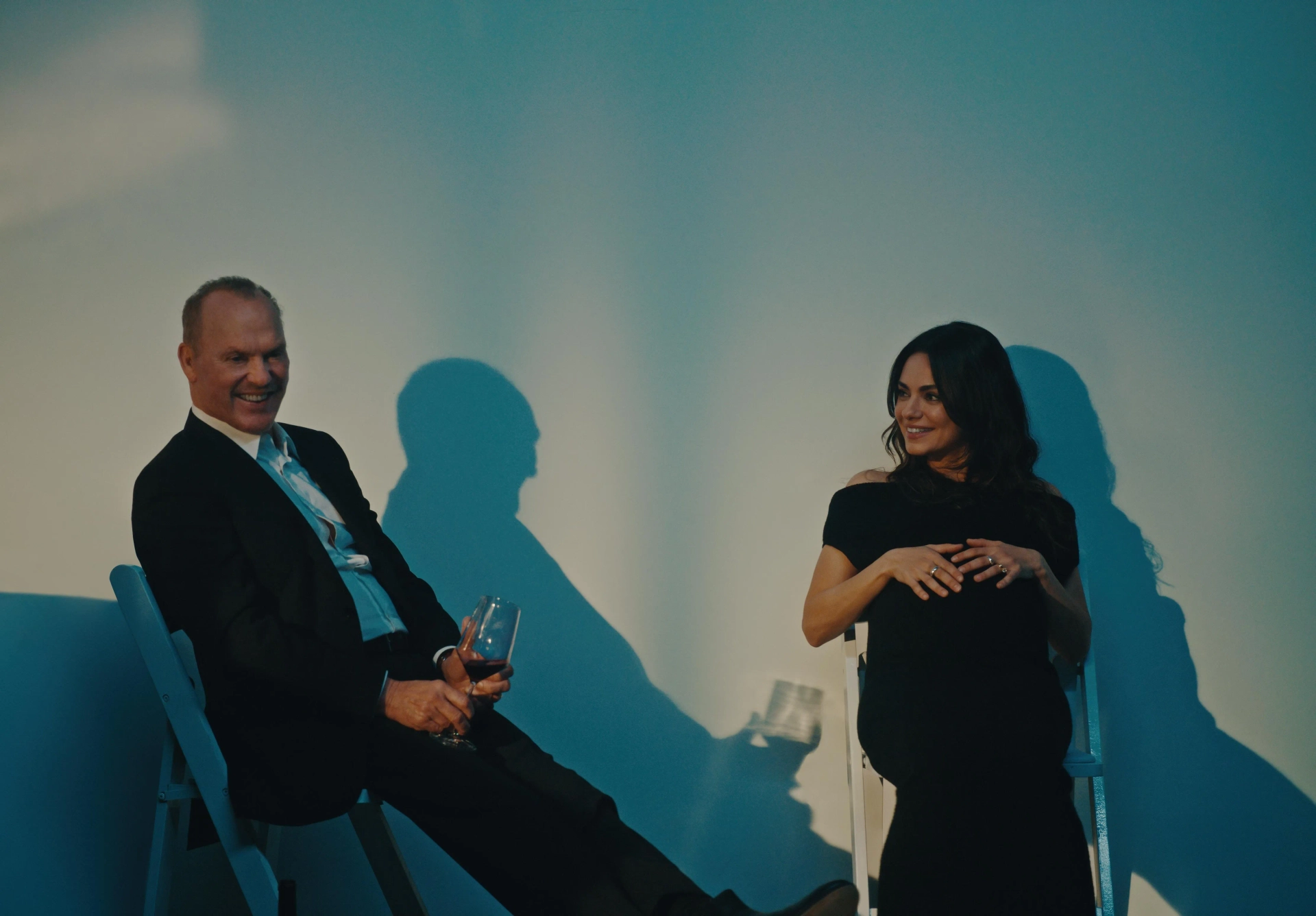 Michael Keaton and Mila Kunis in Goodrich (2024)