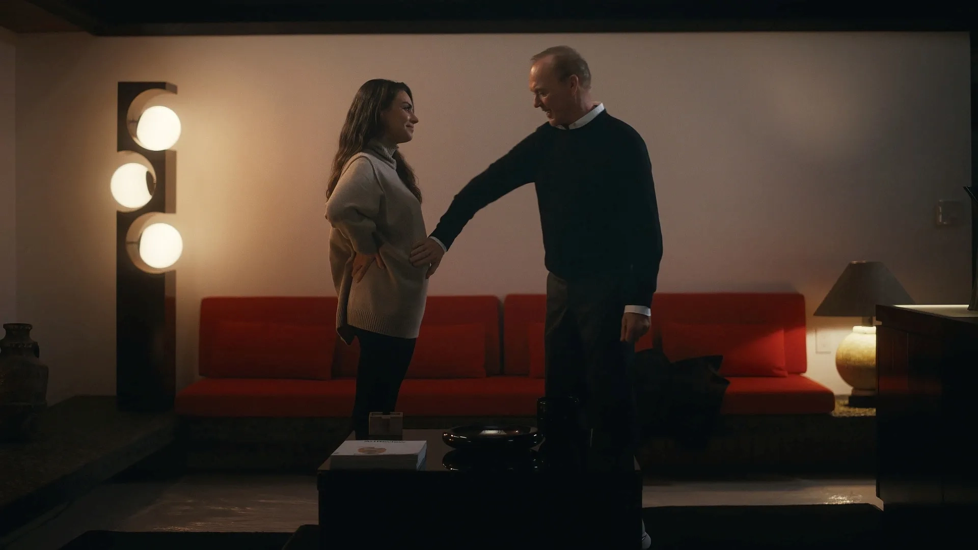 Michael Keaton and Mila Kunis in Goodrich (2024)