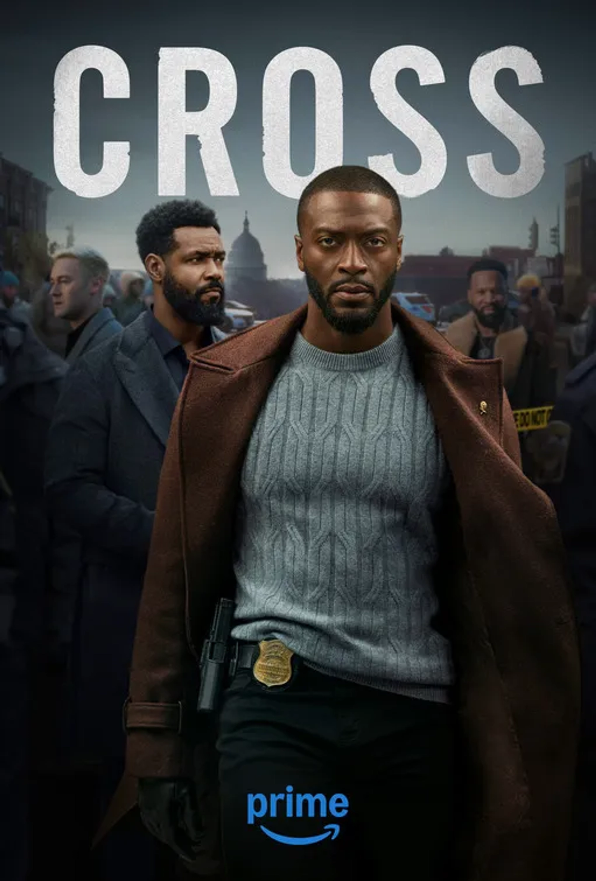 Aldis Hodge and Isaiah Mustafa in Cross (2024)