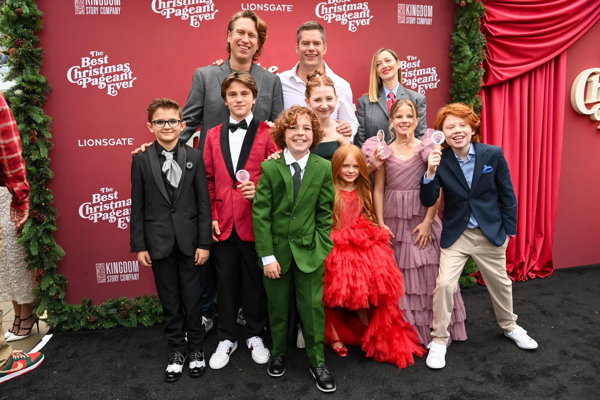 Essek Moore On the Red Carpet With the Cast of The Best Christmas Pageant Ever