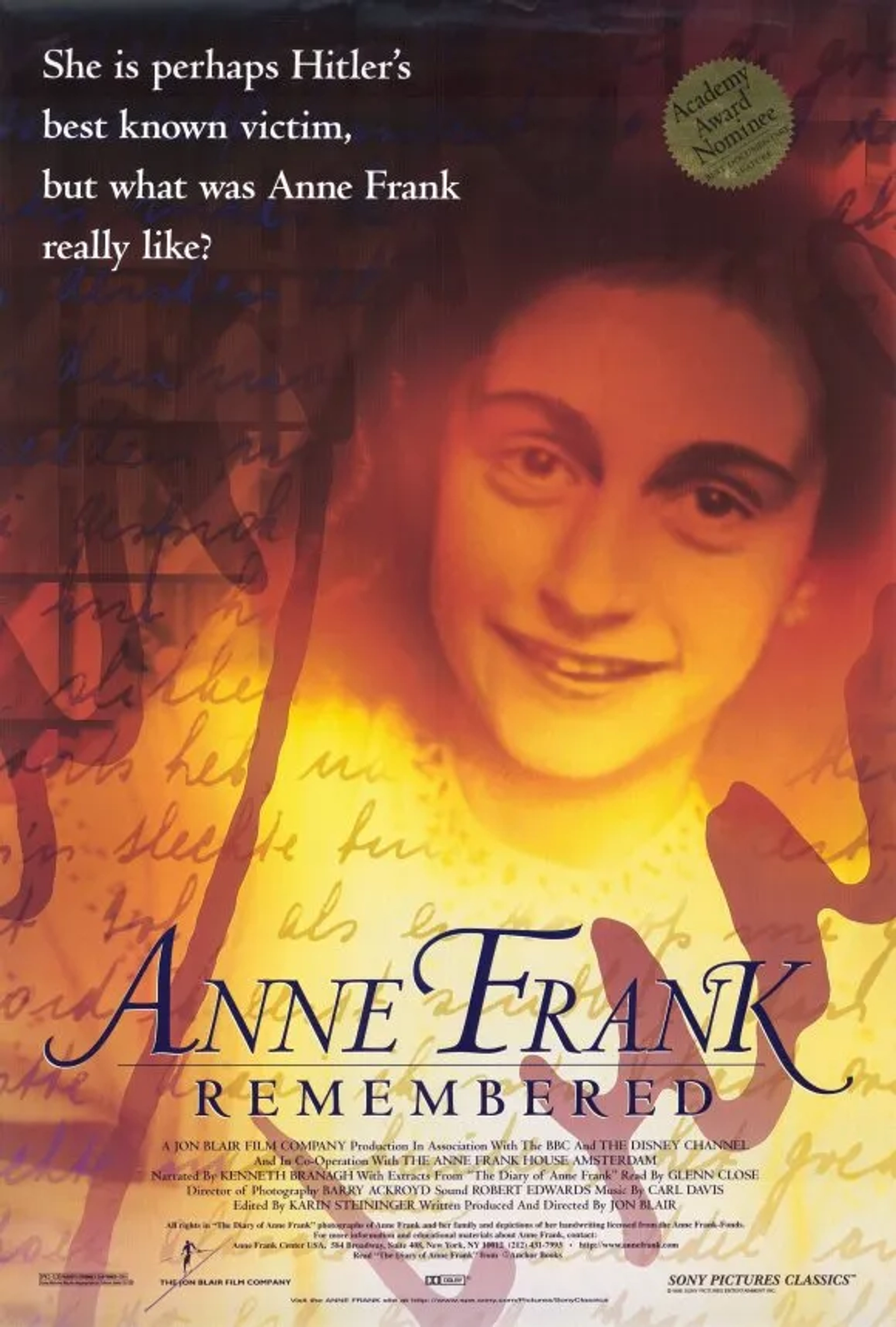 مستند آنه فرانک به خاطر داشت (Anne Frank Remembered 1995)