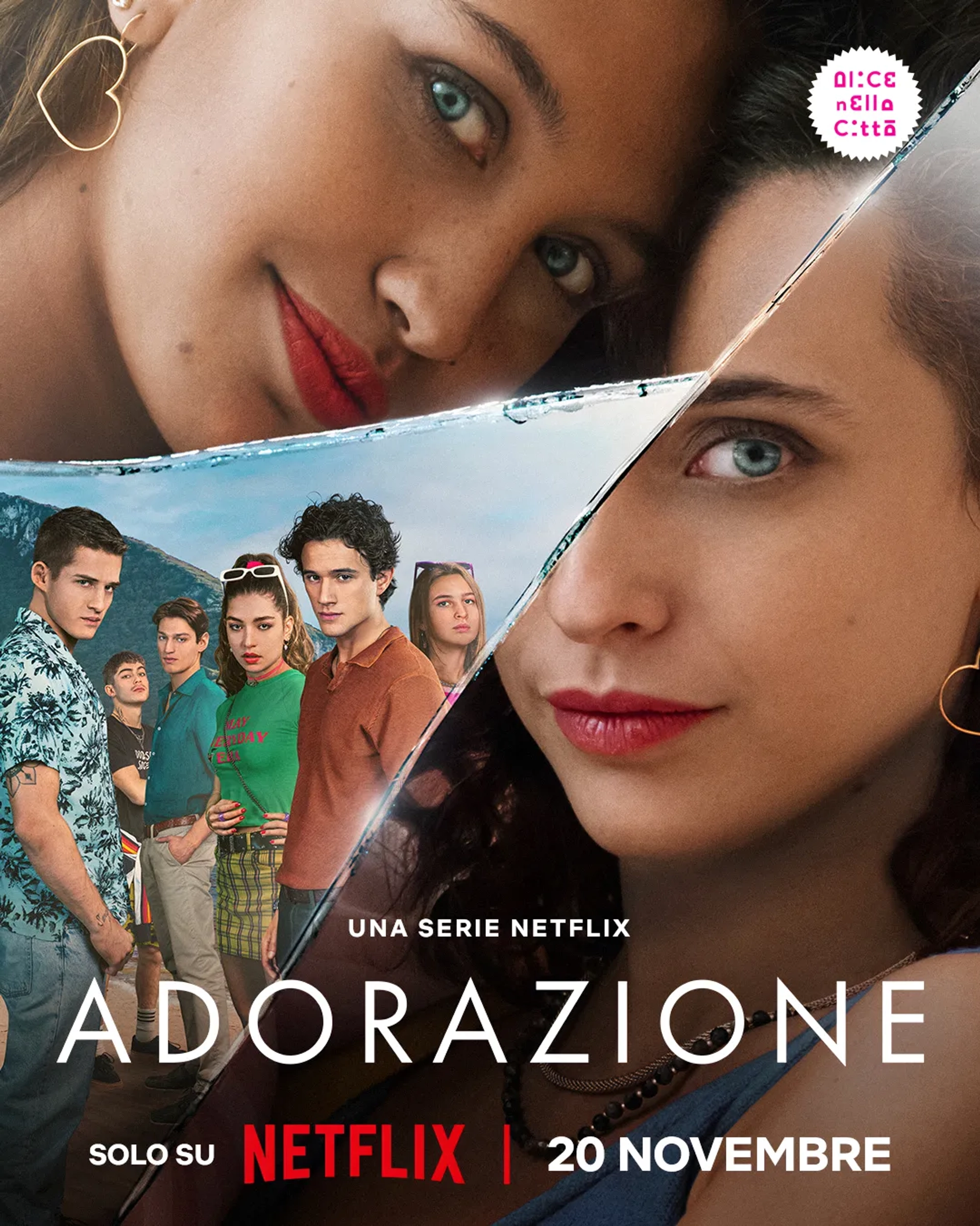 Beatrice Puccilli, Giulio Brizzi, Noemi Magagnini, Tommaso Donadoni, Alice Lupparelli, Penelope Raggi, Luigi Bruno, and Federico Russo in Adoration (2024)