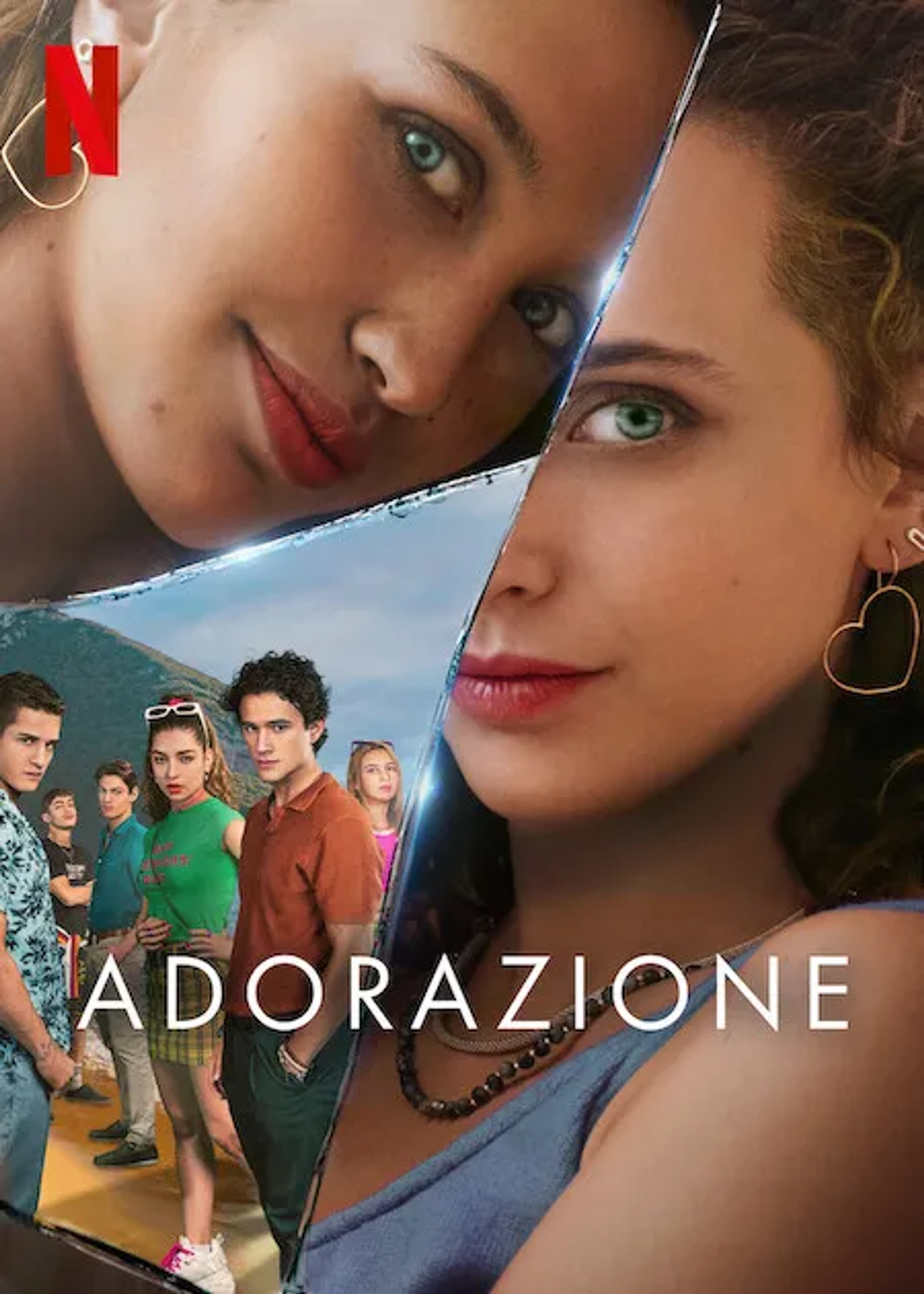 Beatrice Puccilli, Giulio Brizzi, Noemi Magagnini, Tommaso Donadoni, Alice Lupparelli, Penelope Raggi, Luigi Bruno, and Federico Russo in Adoration (2024)