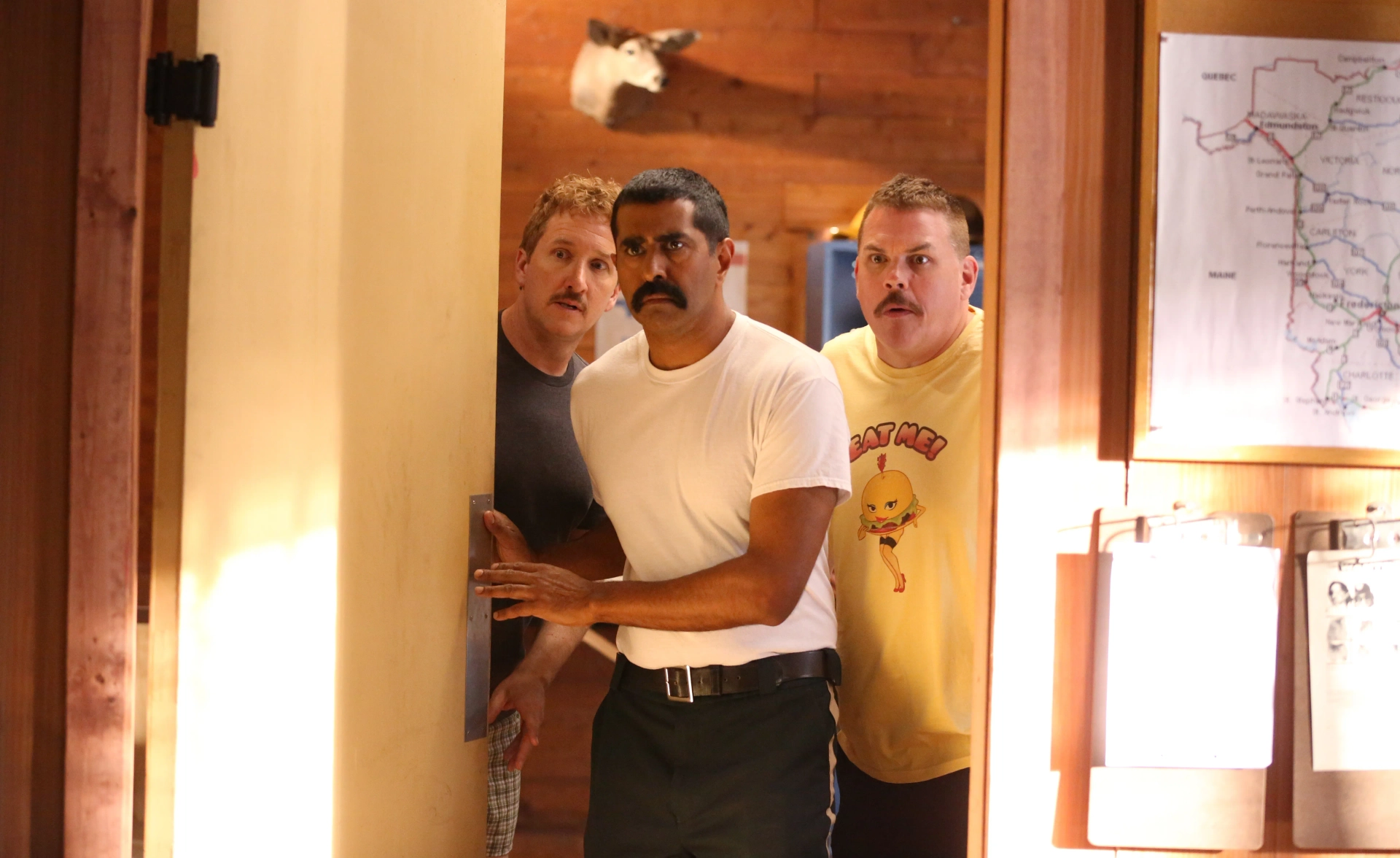 Jay Chandrasekhar, Kevin Heffernan, and Paul Soter in Super Troopers 2 (2018)