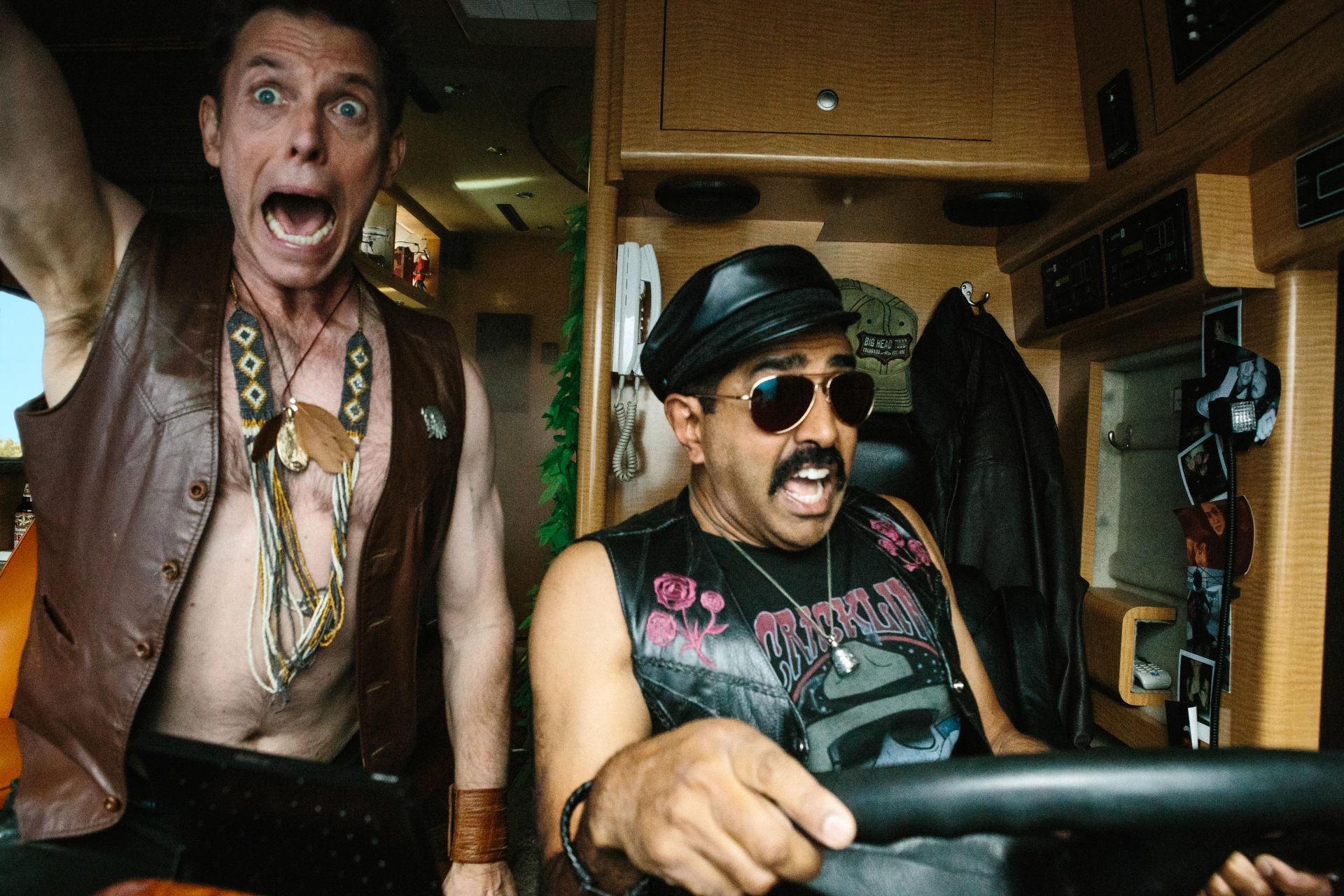 Jay Chandrasekhar and Erik Stolhanske in Super Troopers 2 (2018)