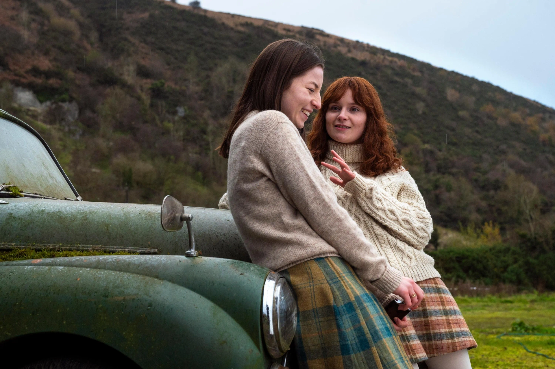 Hazel Doupe and Lola Petticrew in Say Nothing (2024)