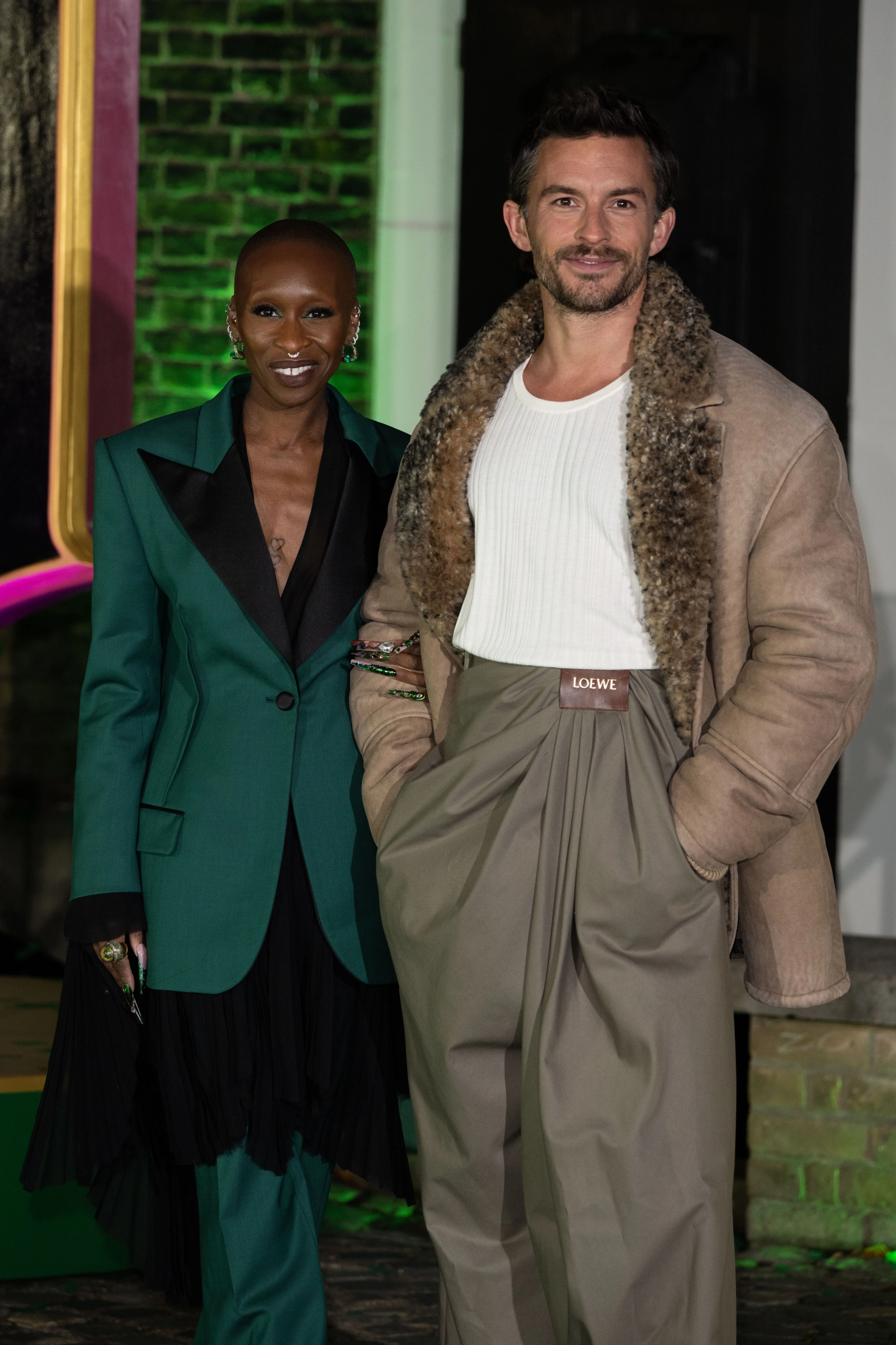 Jonathan Bailey and Cynthia Erivo at an event for Wicked (2024)