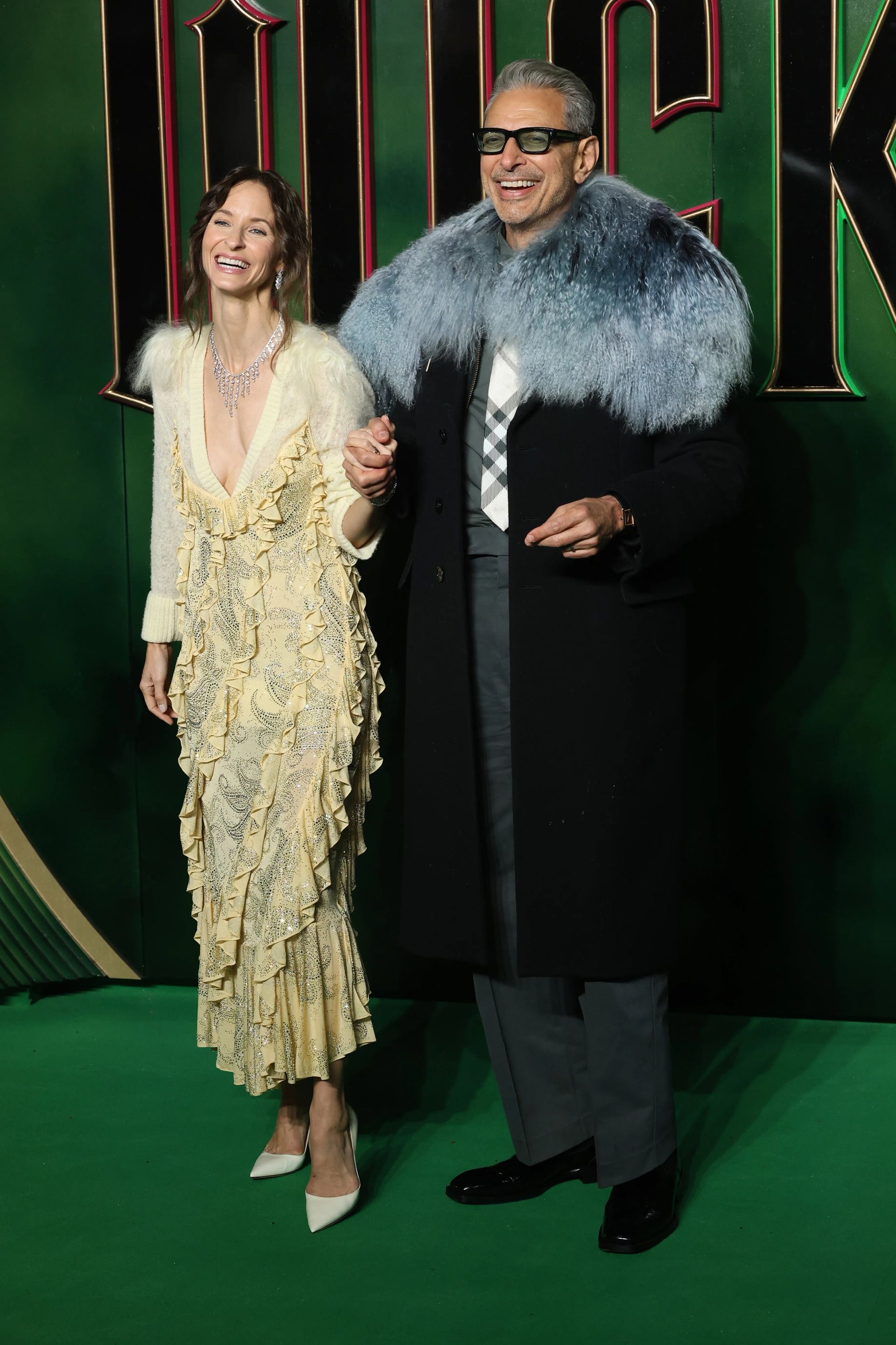 Jeff Goldblum and Emilie Livingston at an event for Wicked (2024)