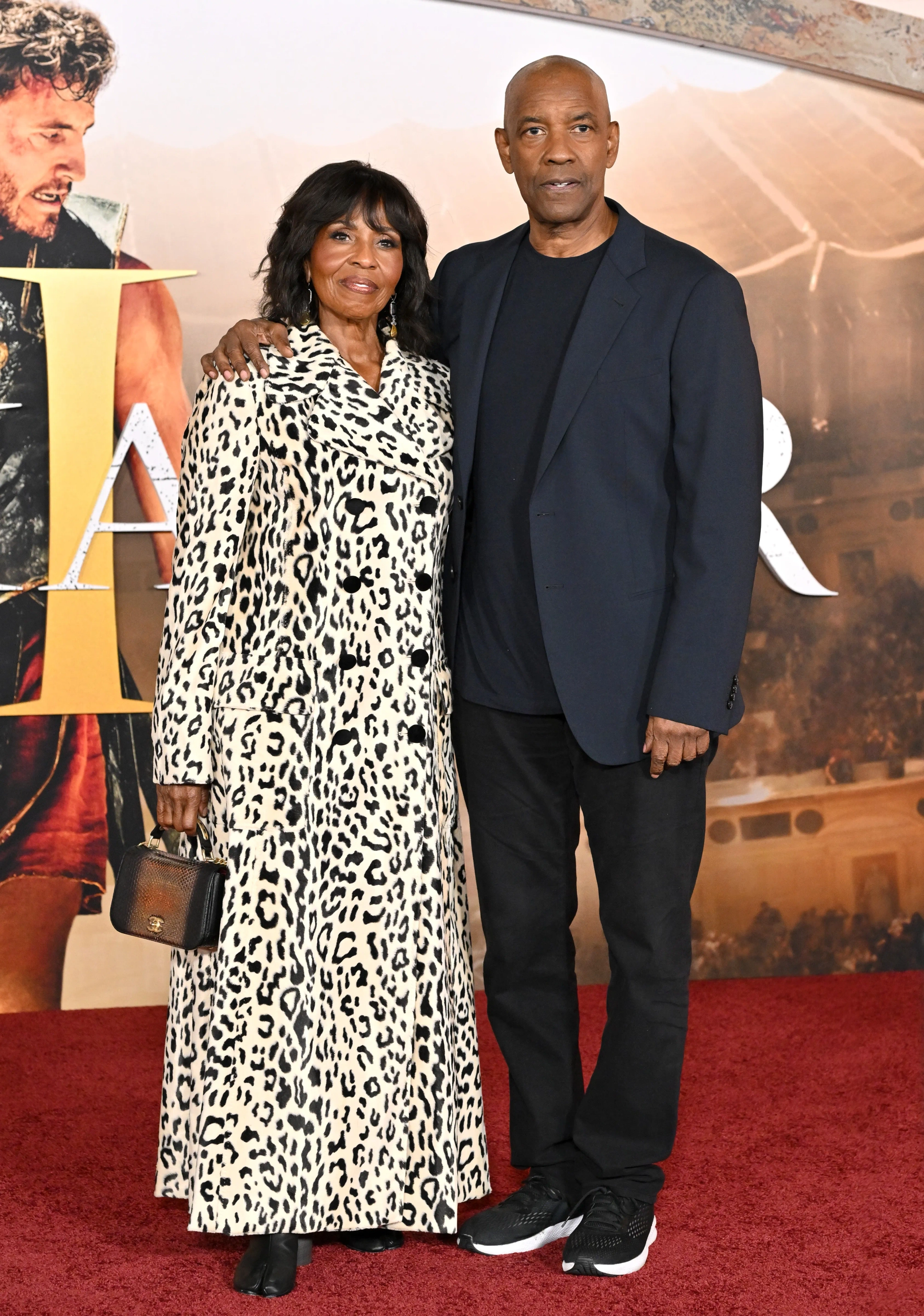 Denzel Washington and Pauletta Washington at an event for Gladiator II (2024)