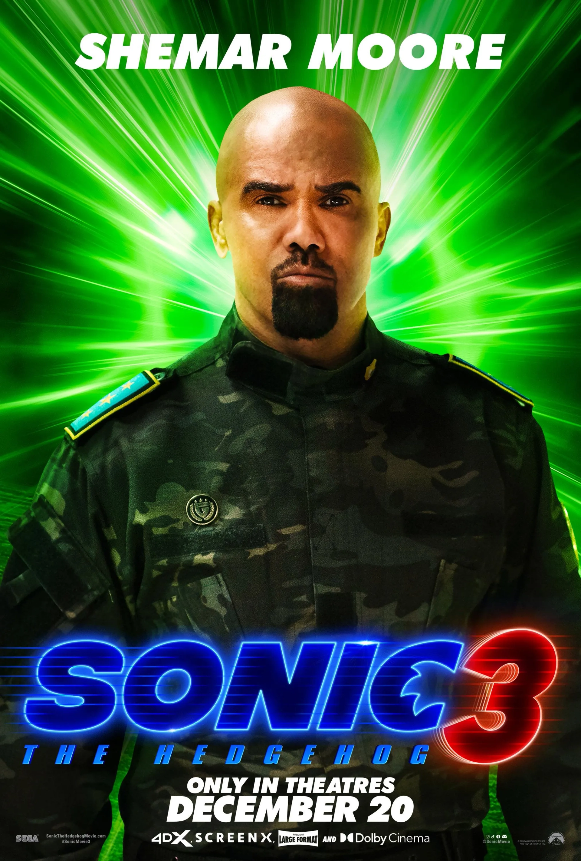 Shemar Moore in Sonic the Hedgehog 3 (2024)