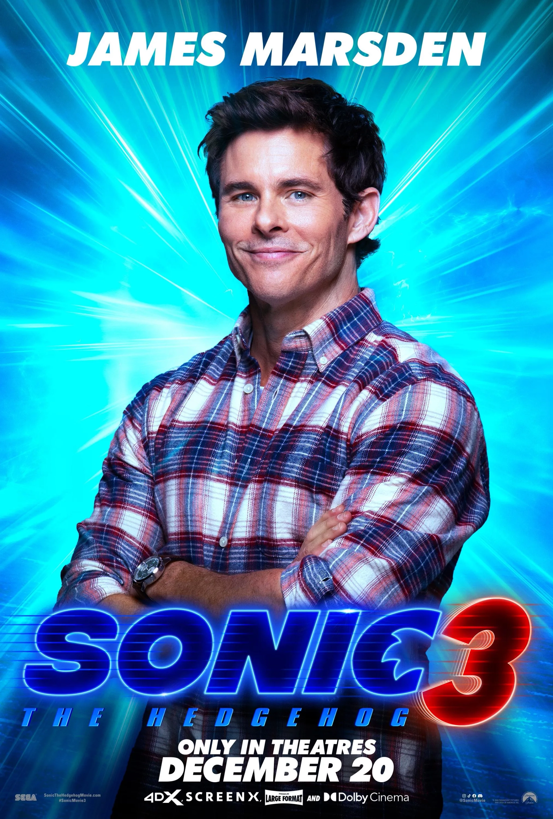 James Marsden in Sonic the Hedgehog 3 (2024)