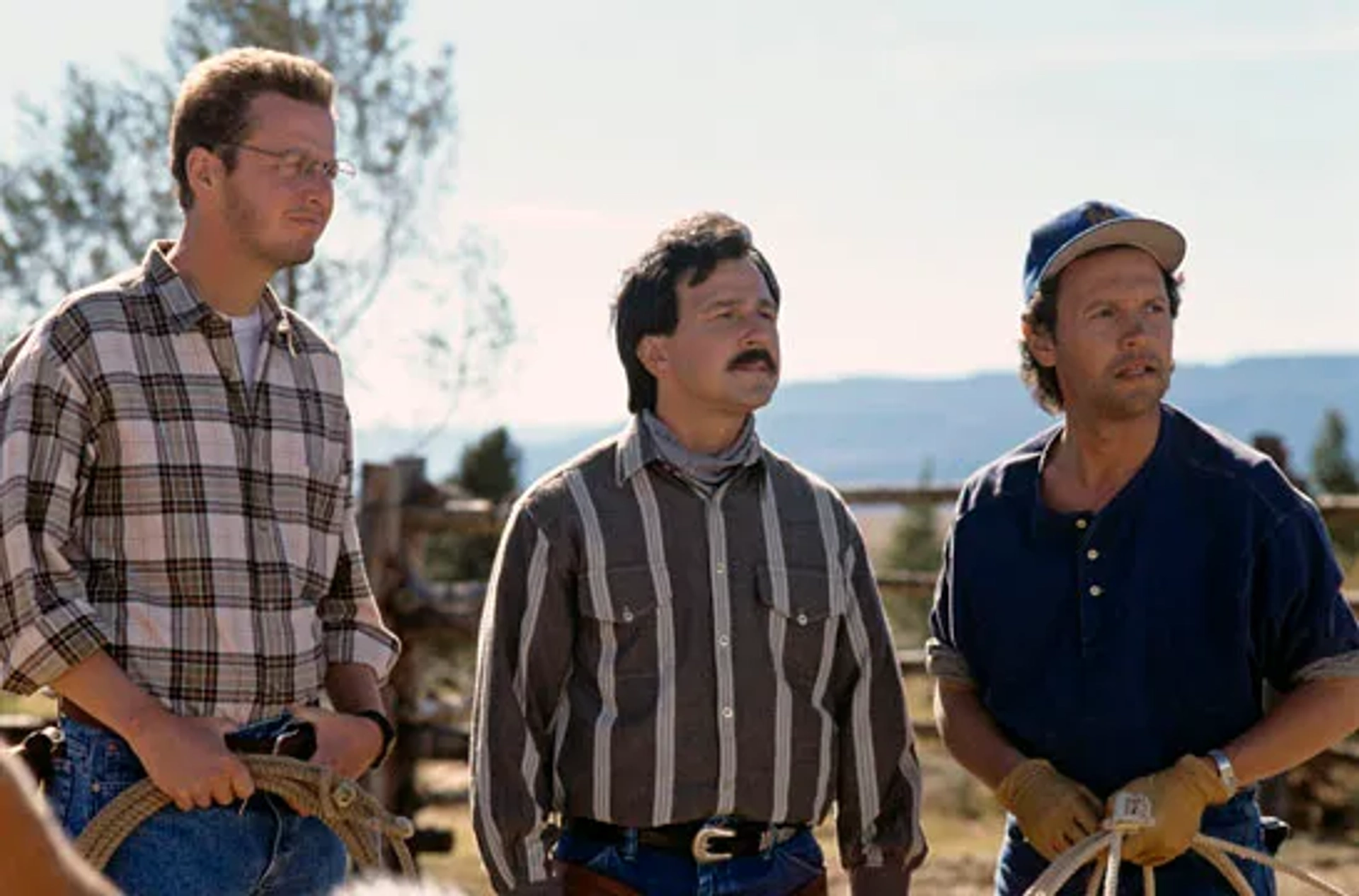 Billy Crystal, Bruno Kirby, and Daniel Stern in City Slickers (1991)