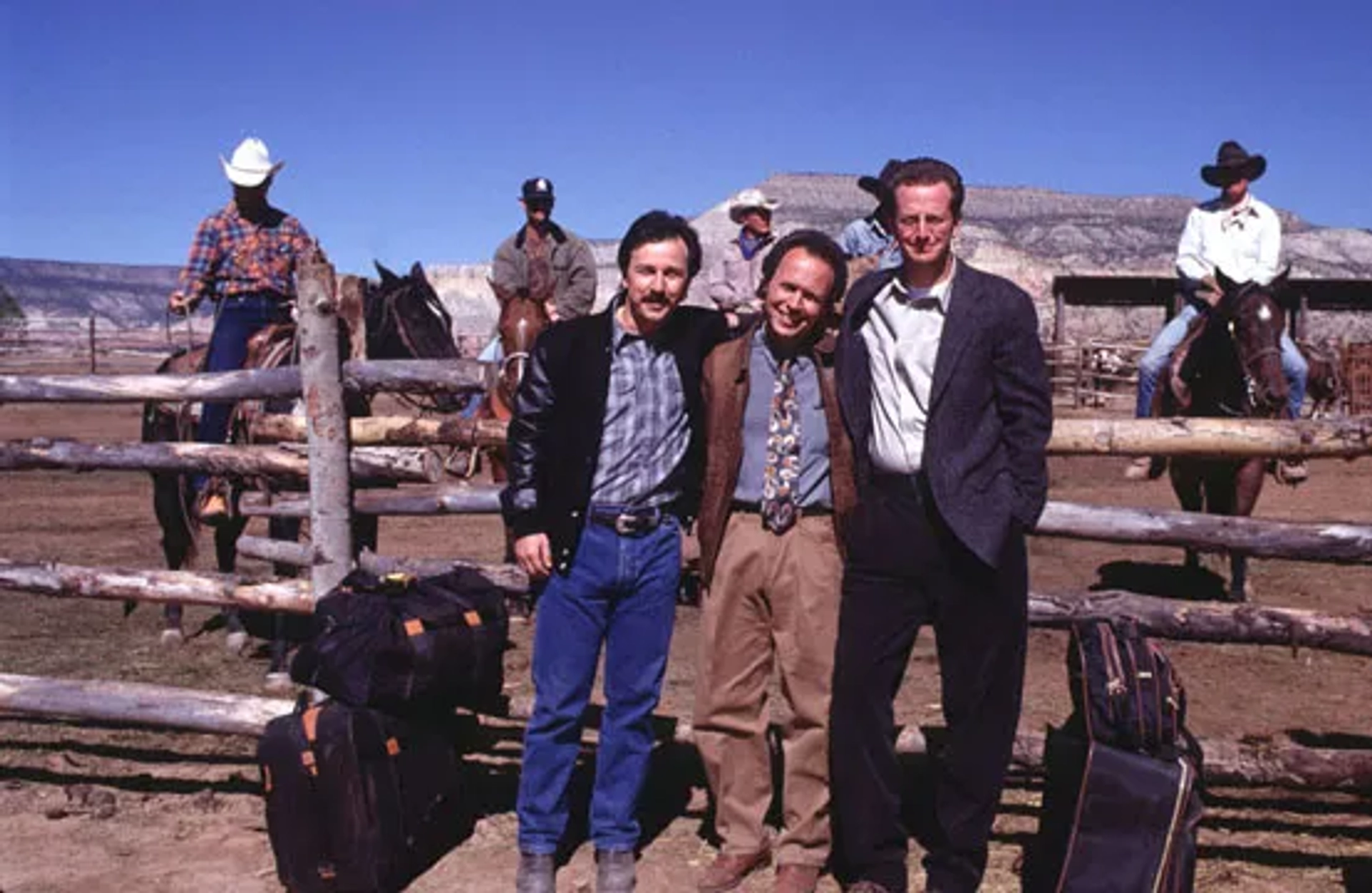 Billy Crystal, Bruno Kirby, and Daniel Stern in City Slickers (1991)