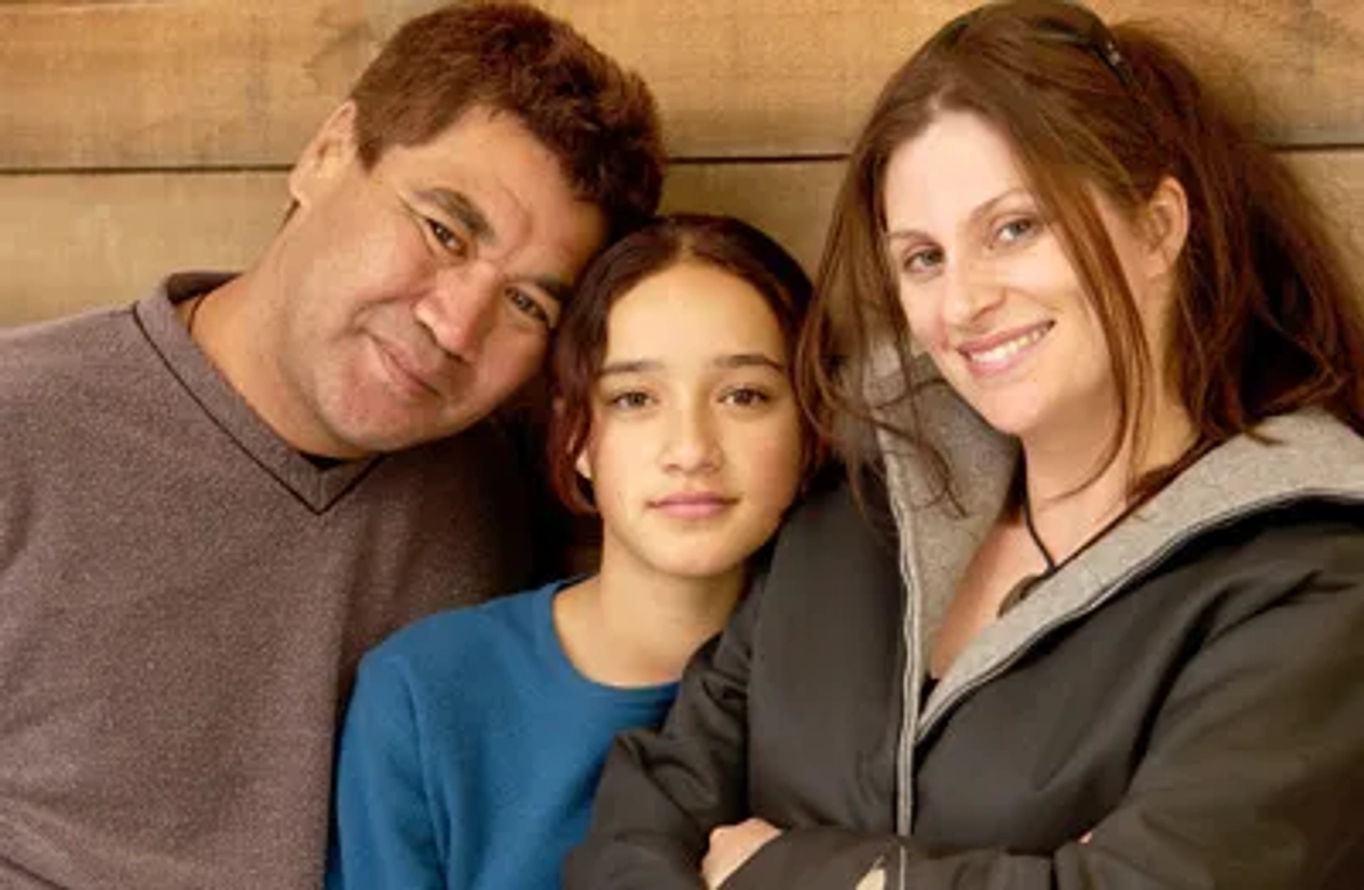 Niki Caro, Rawiri Paratene, and Keisha Castle-Hughes at an event for Whale Rider (2002)