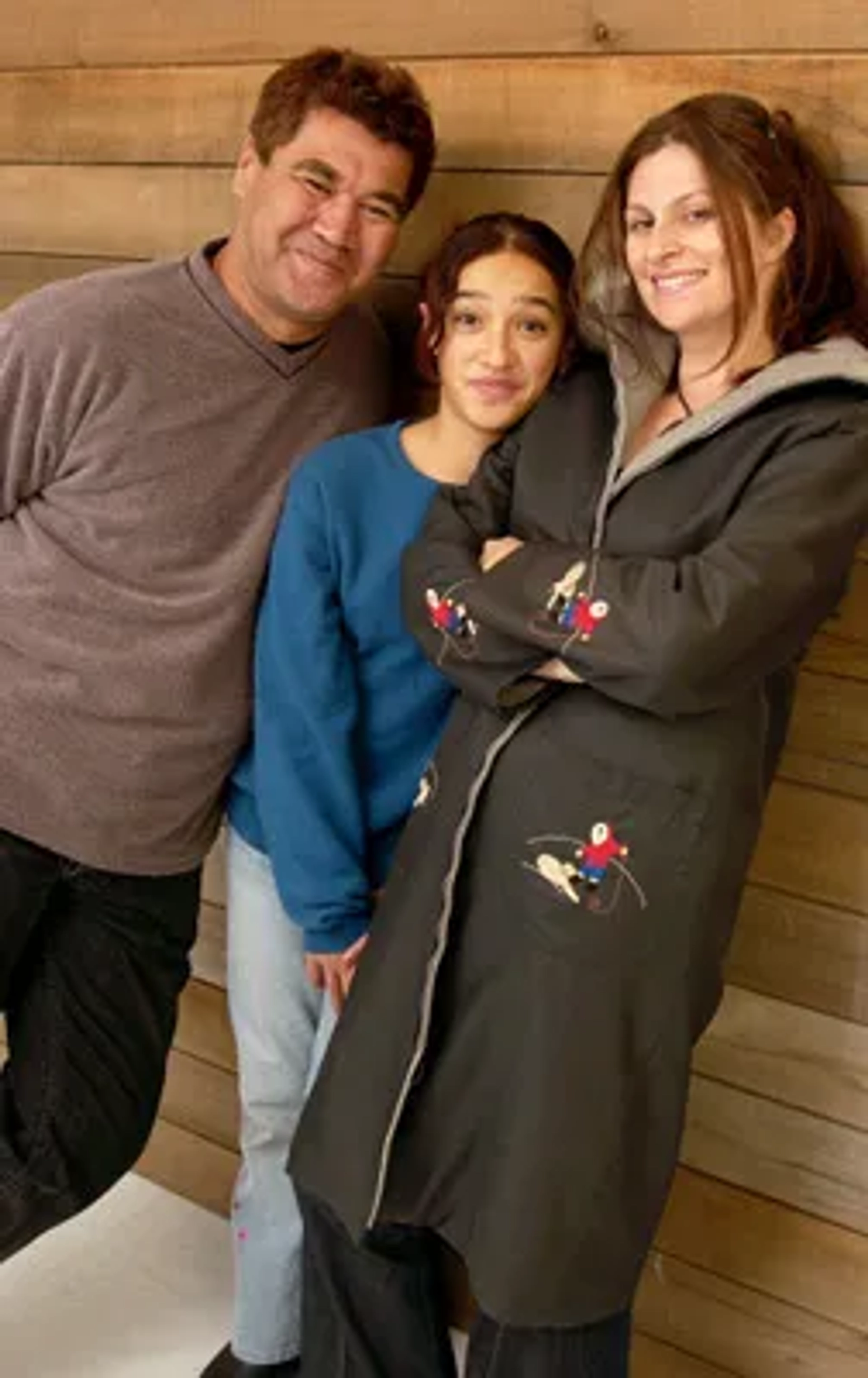 Niki Caro, Rawiri Paratene, and Keisha Castle-Hughes at an event for Whale Rider (2002)