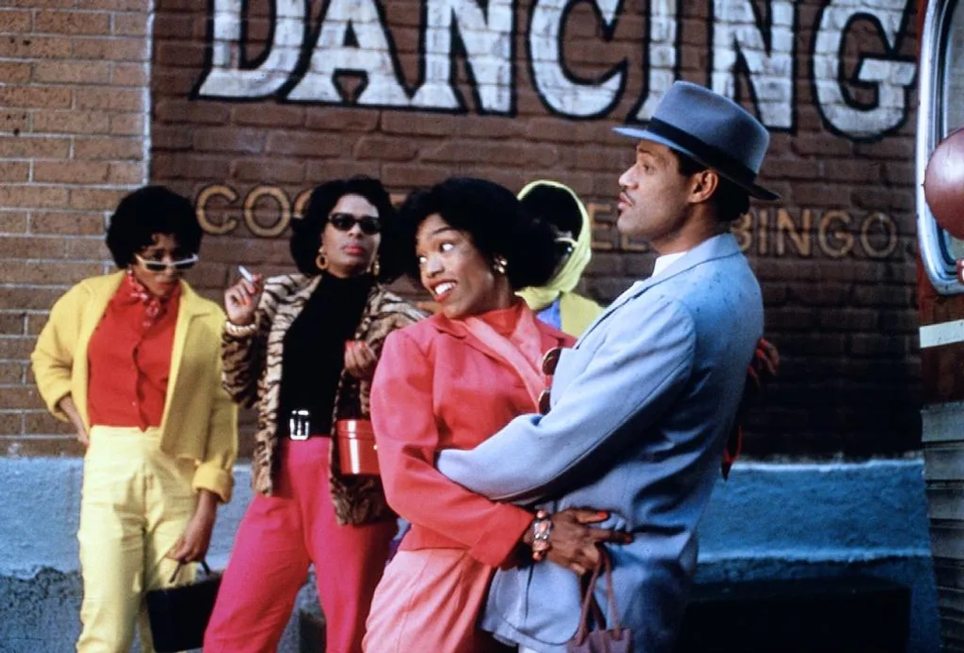 Angela Bassett, Laurence Fishburne, Khandi Alexander, and Vanessa Bell Calloway in What's Love Got to Do with It (1993)