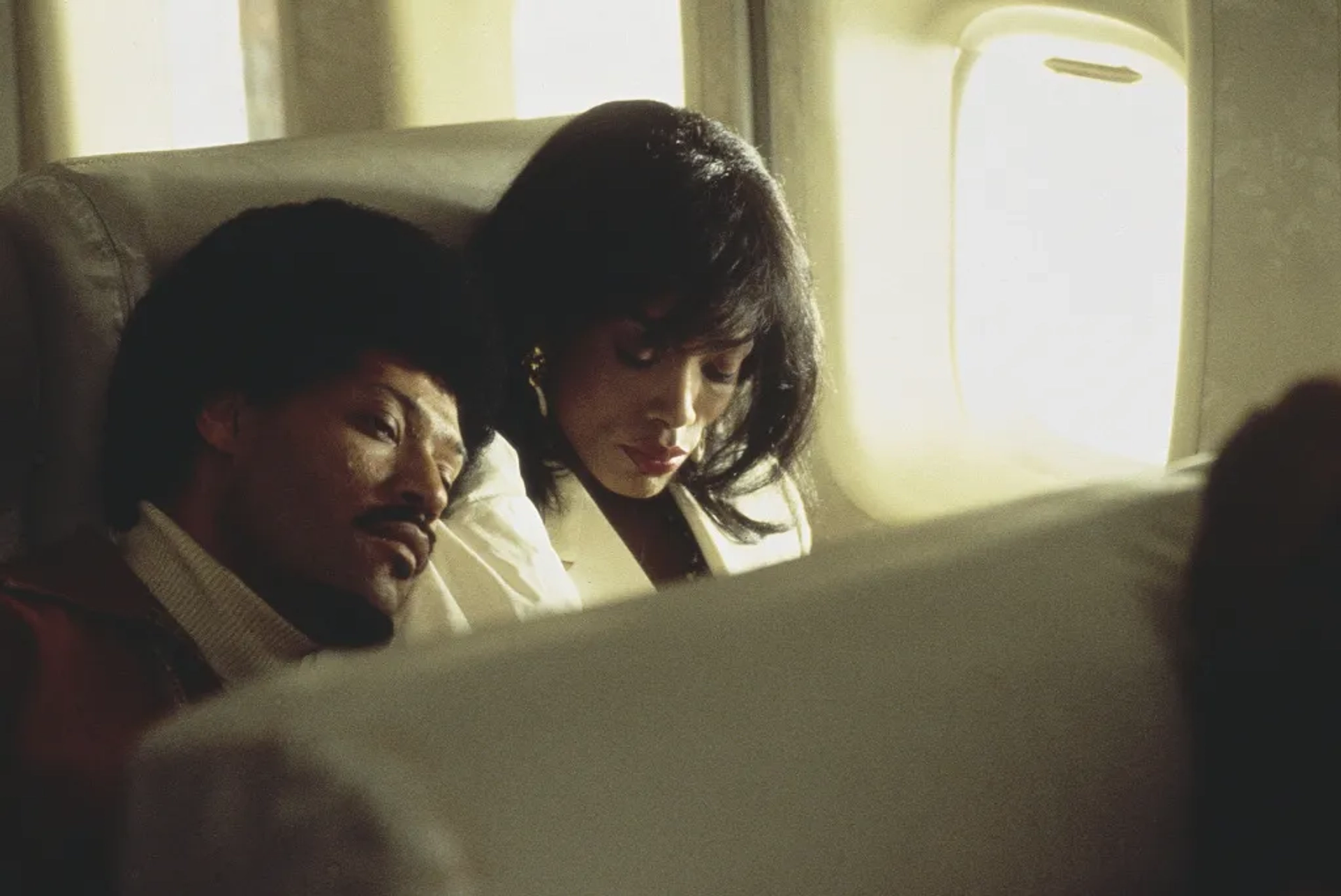 Angela Bassett and Laurence Fishburne in What's Love Got to Do with It (1993)