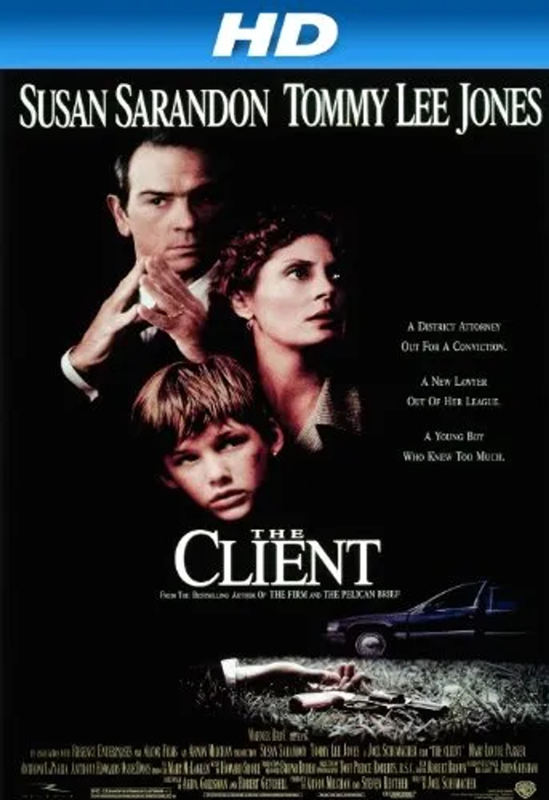 Tommy Lee Jones, Susan Sarandon, and Brad Renfro in The Client (1994)