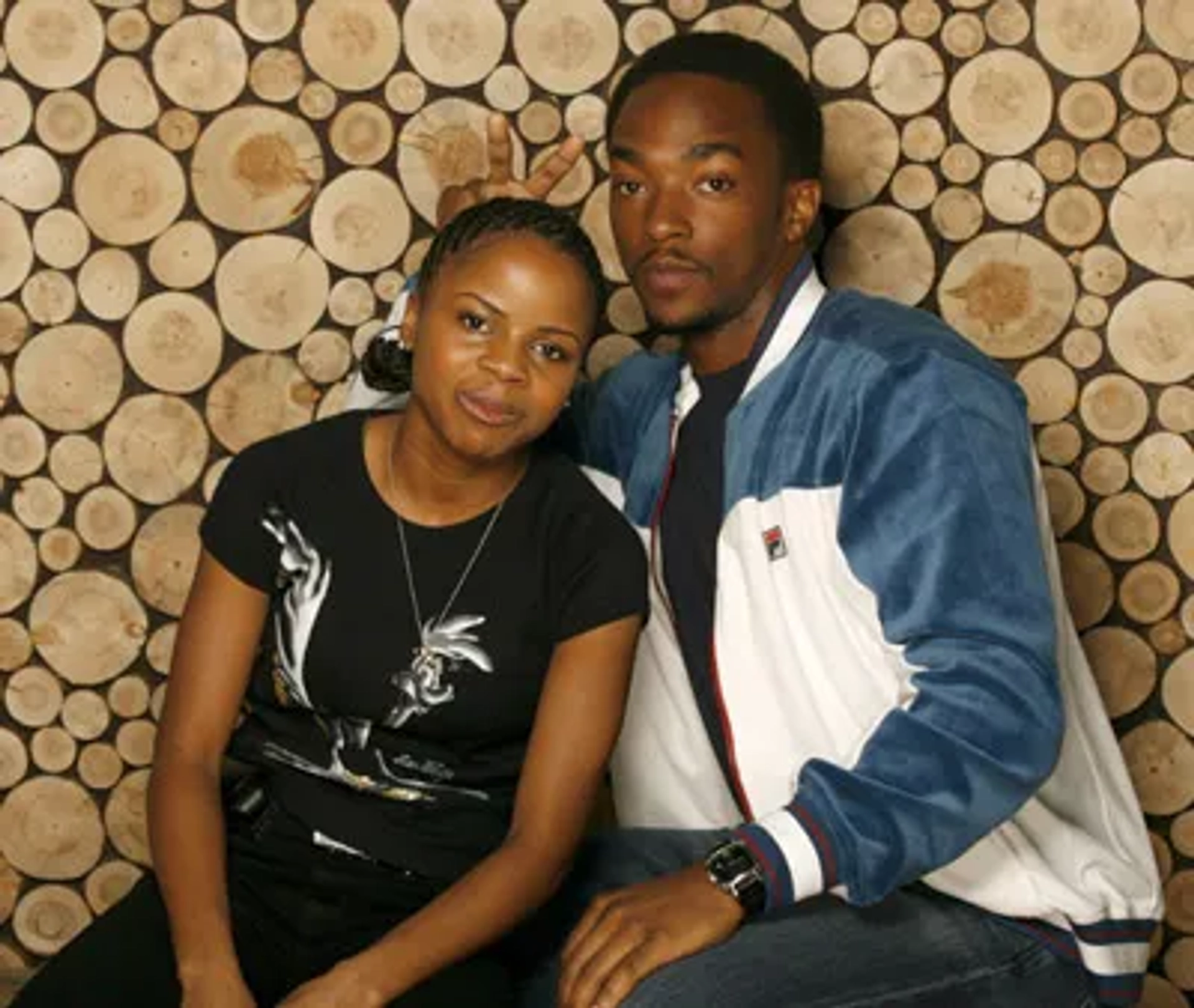 Anthony Mackie and Shareeka Epps at an event for Half Nelson (2006)