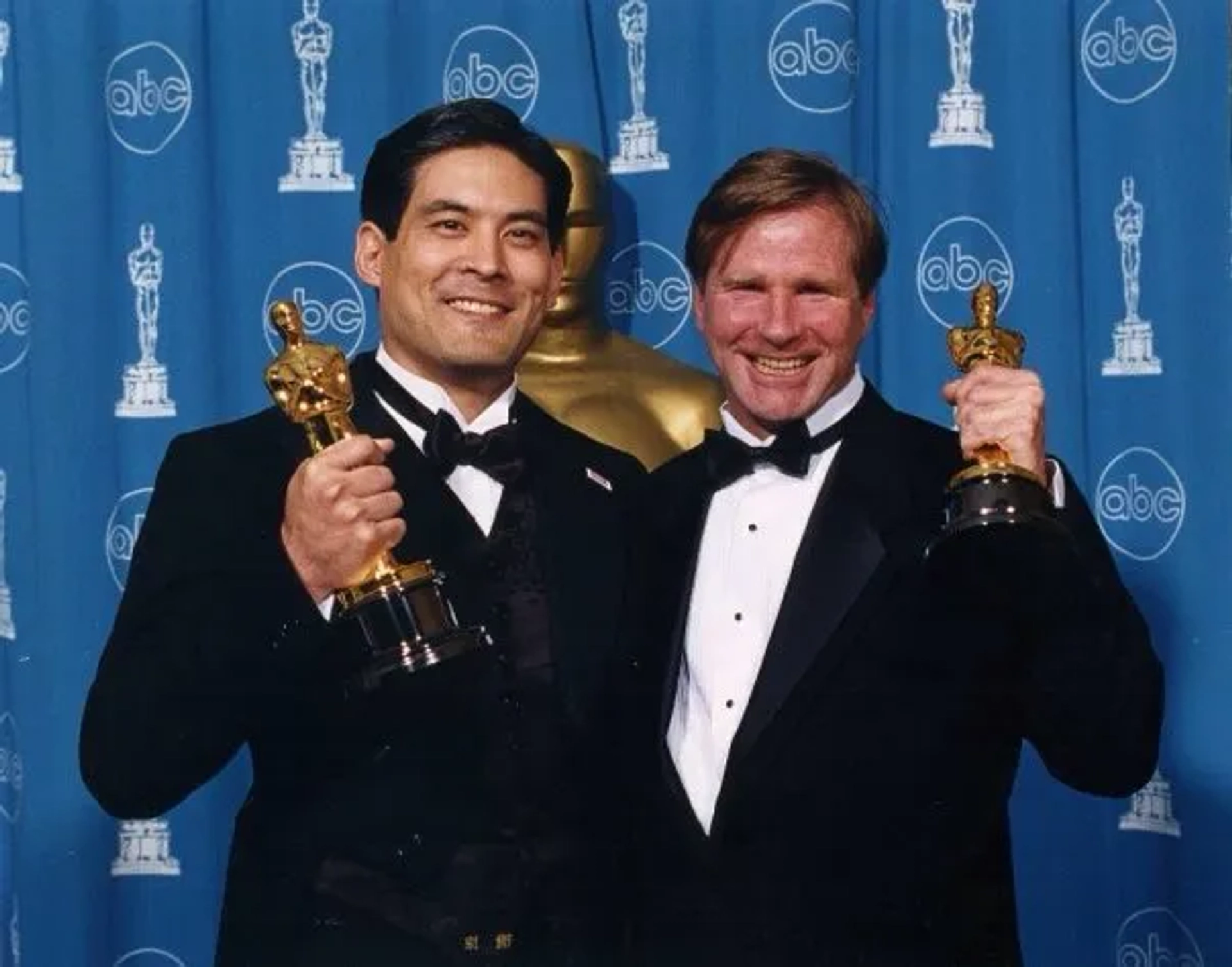 Chris Donahue and Chris Tashima at an event for Visas and Virtue (1997)