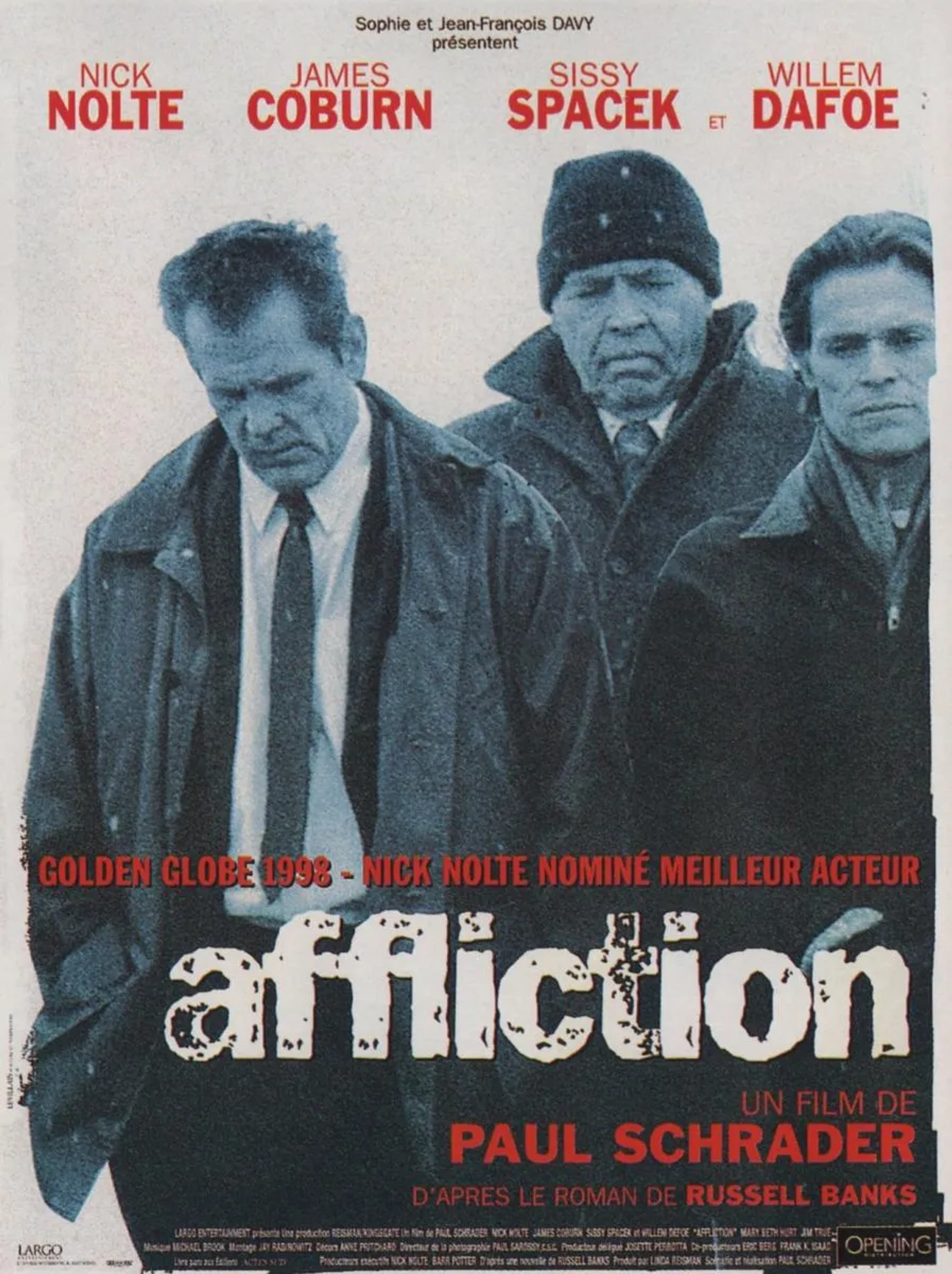 James Coburn, Willem Dafoe, and Nick Nolte in Affliction (1997)