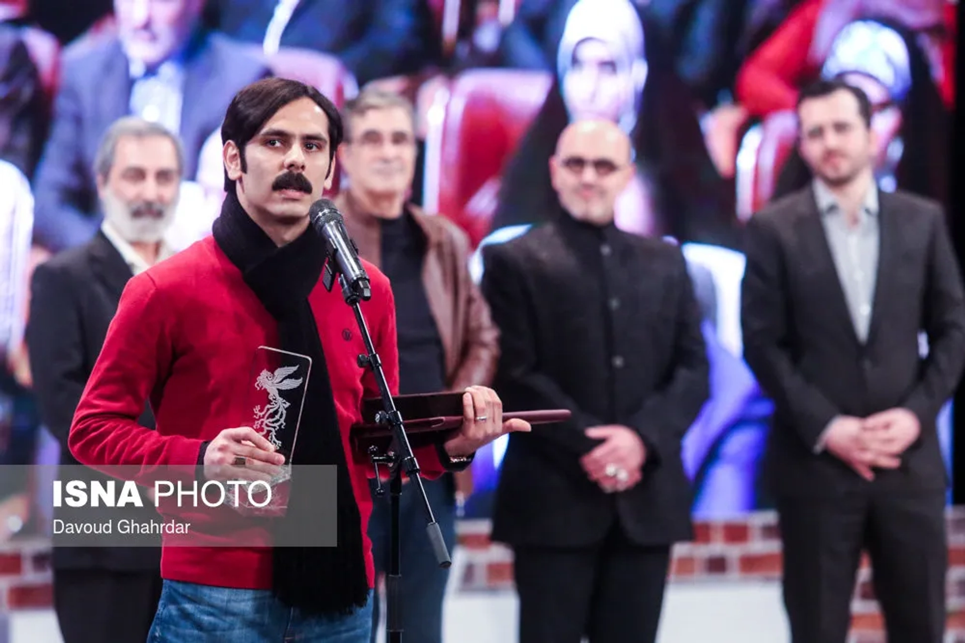 Seyyed Vahid Hosseini at an event for Bazm-e Razm (2017)