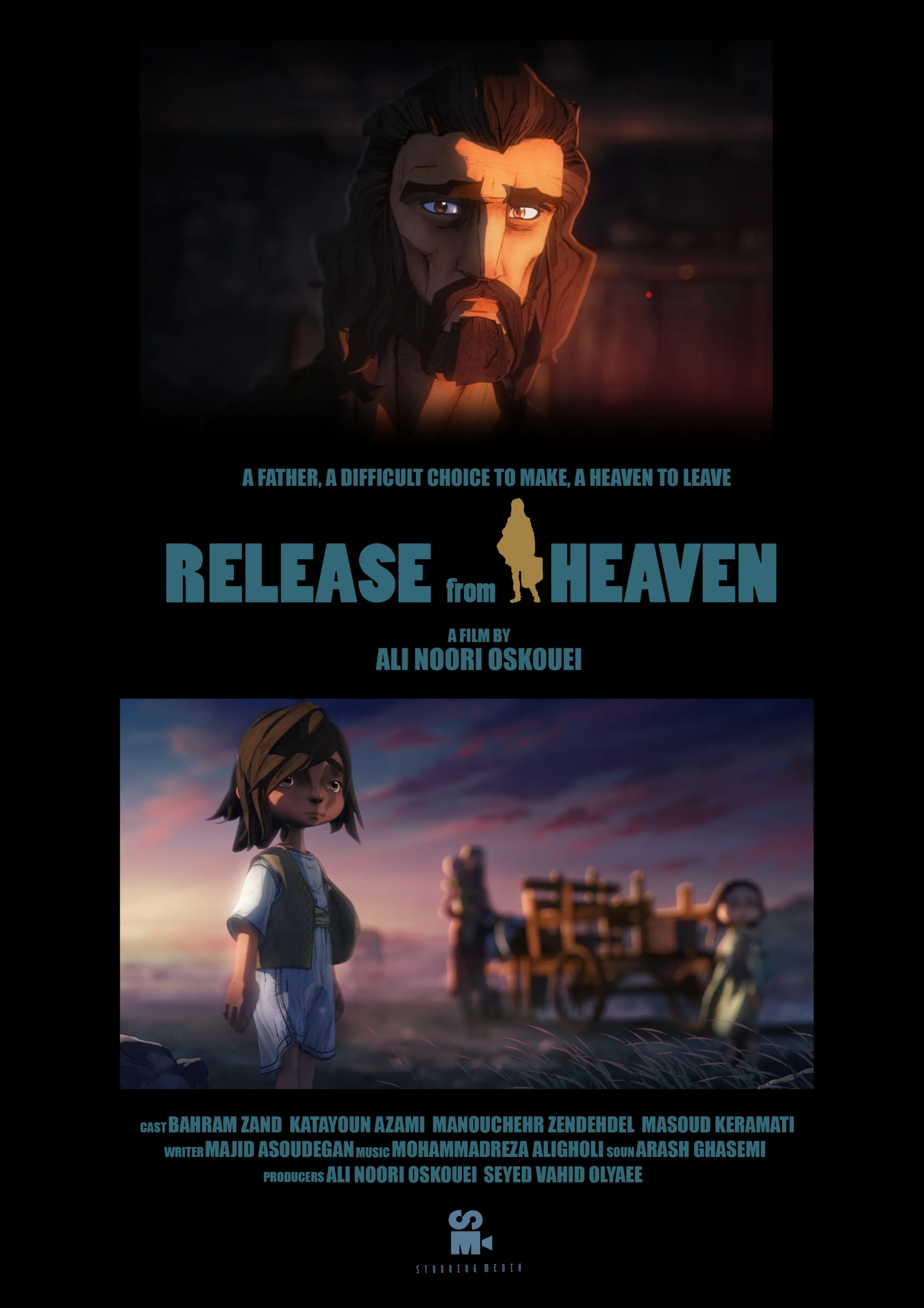 Mohammad Reza Aligholi, Ali Noori Oskouie, and Seyed Vahid Olyaee in Release from Heaven (2017)