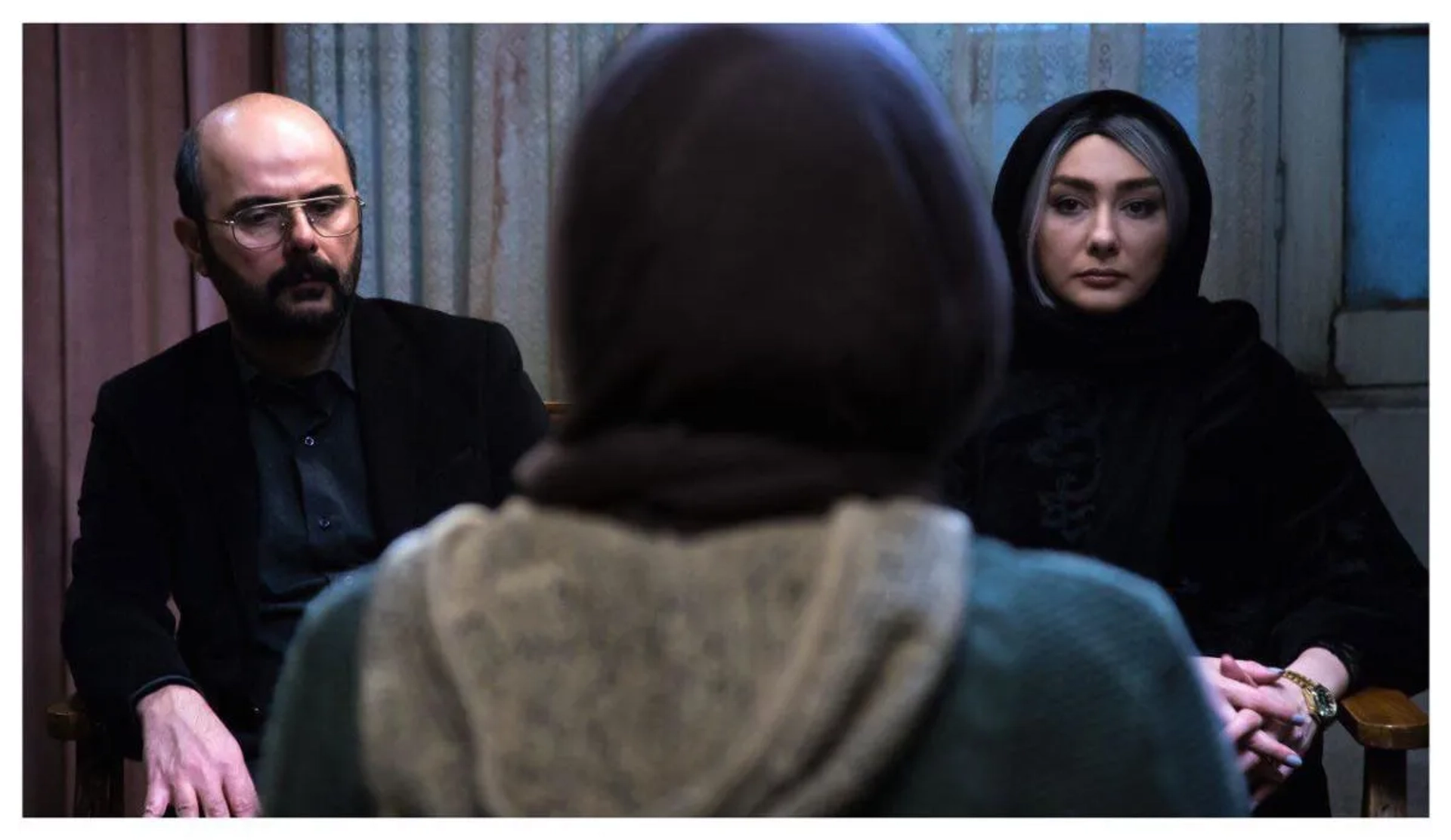 Ali Mosaffa and Hanieh Tavassoli in A Bigger Game (2018)