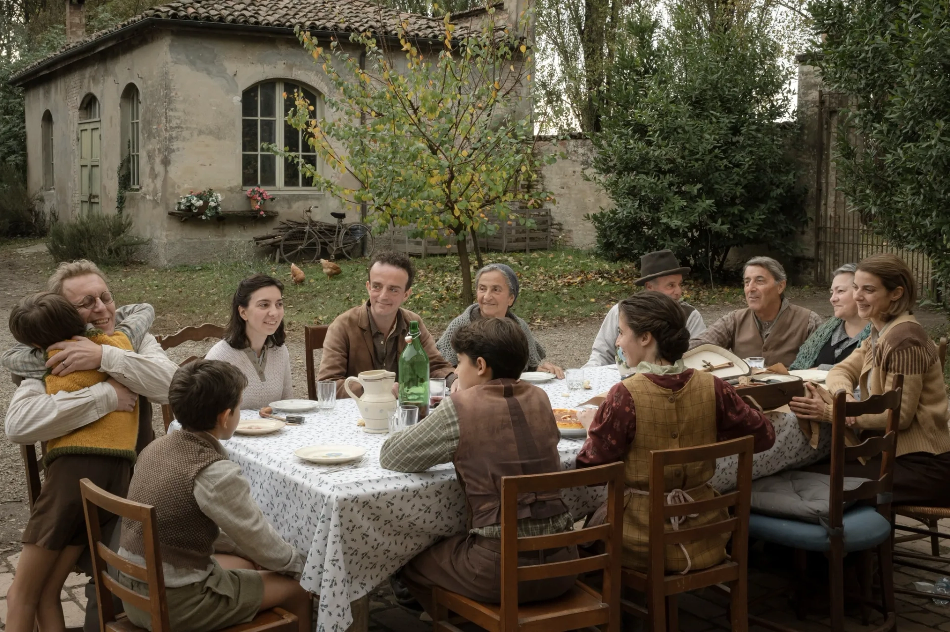 Christian Cervone, Barbara Ronchi, and Ivan Zerbinati in The Children's Train (2024)