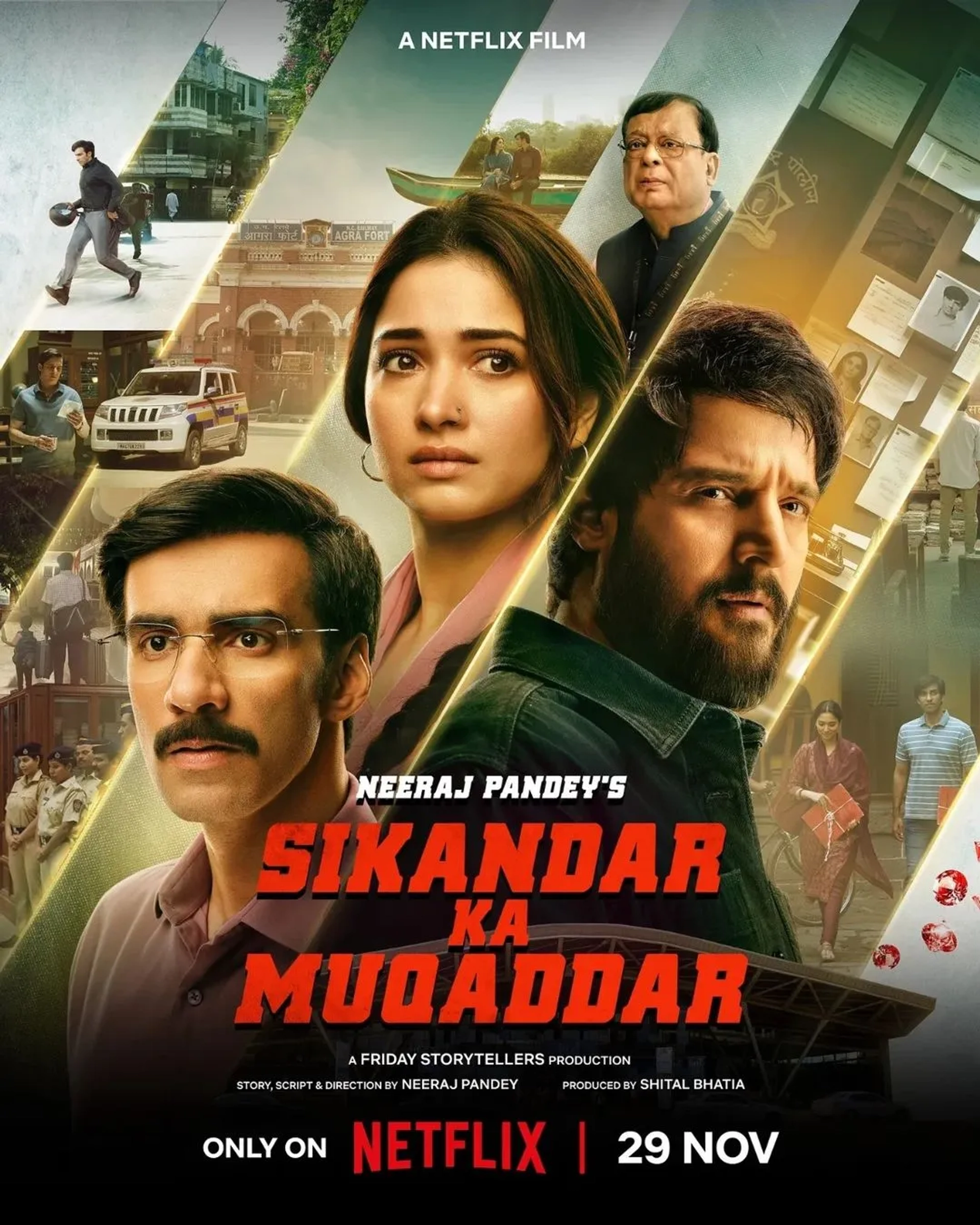 Jimmy Shergill, Rajeev Mehta, Tamannaah Bhatia, and Avinash Tiwary in Sikandar Ka Muqaddar (2024)