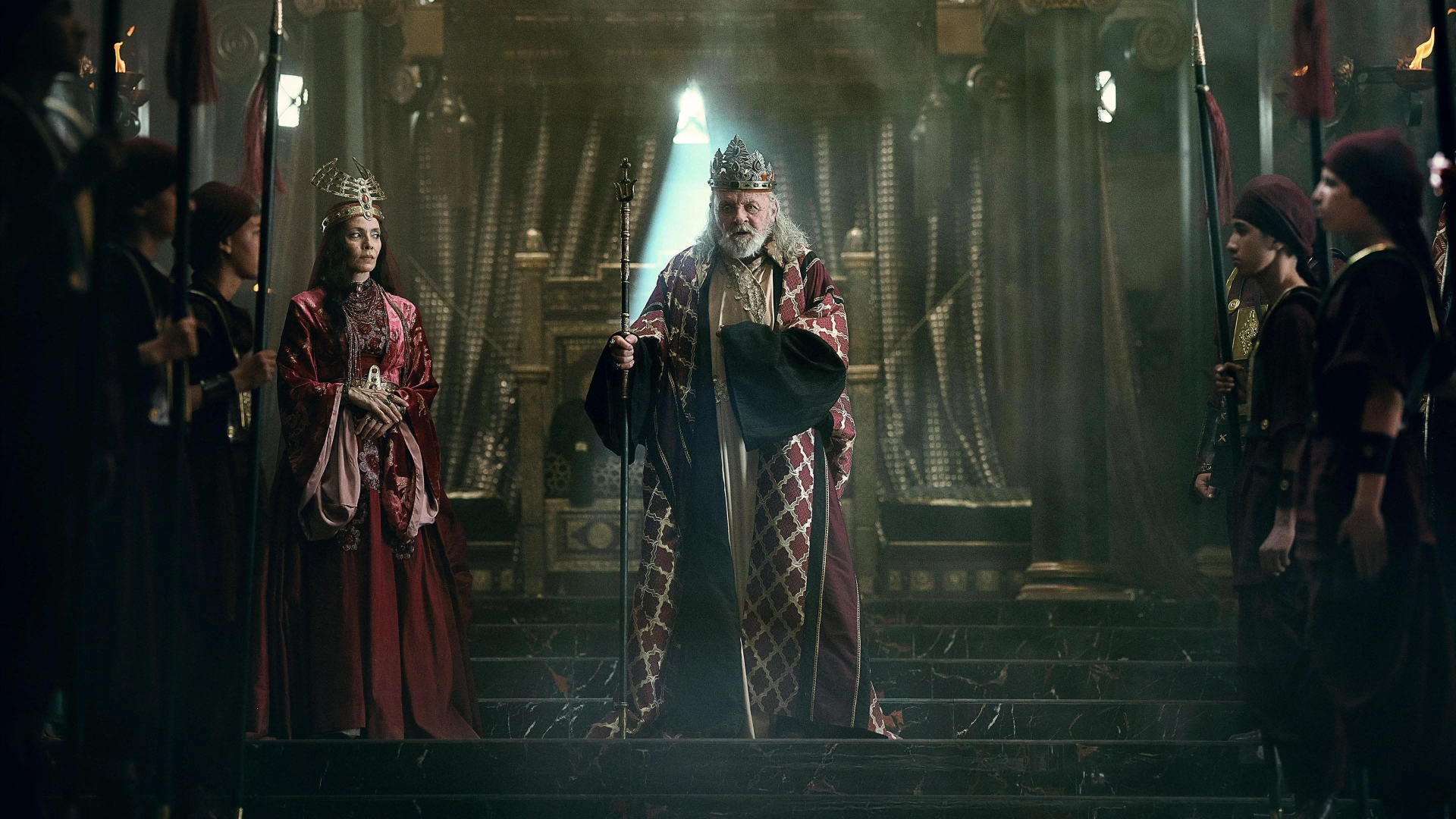 Anthony Hopkins and Mili Avital in Mary (2024)