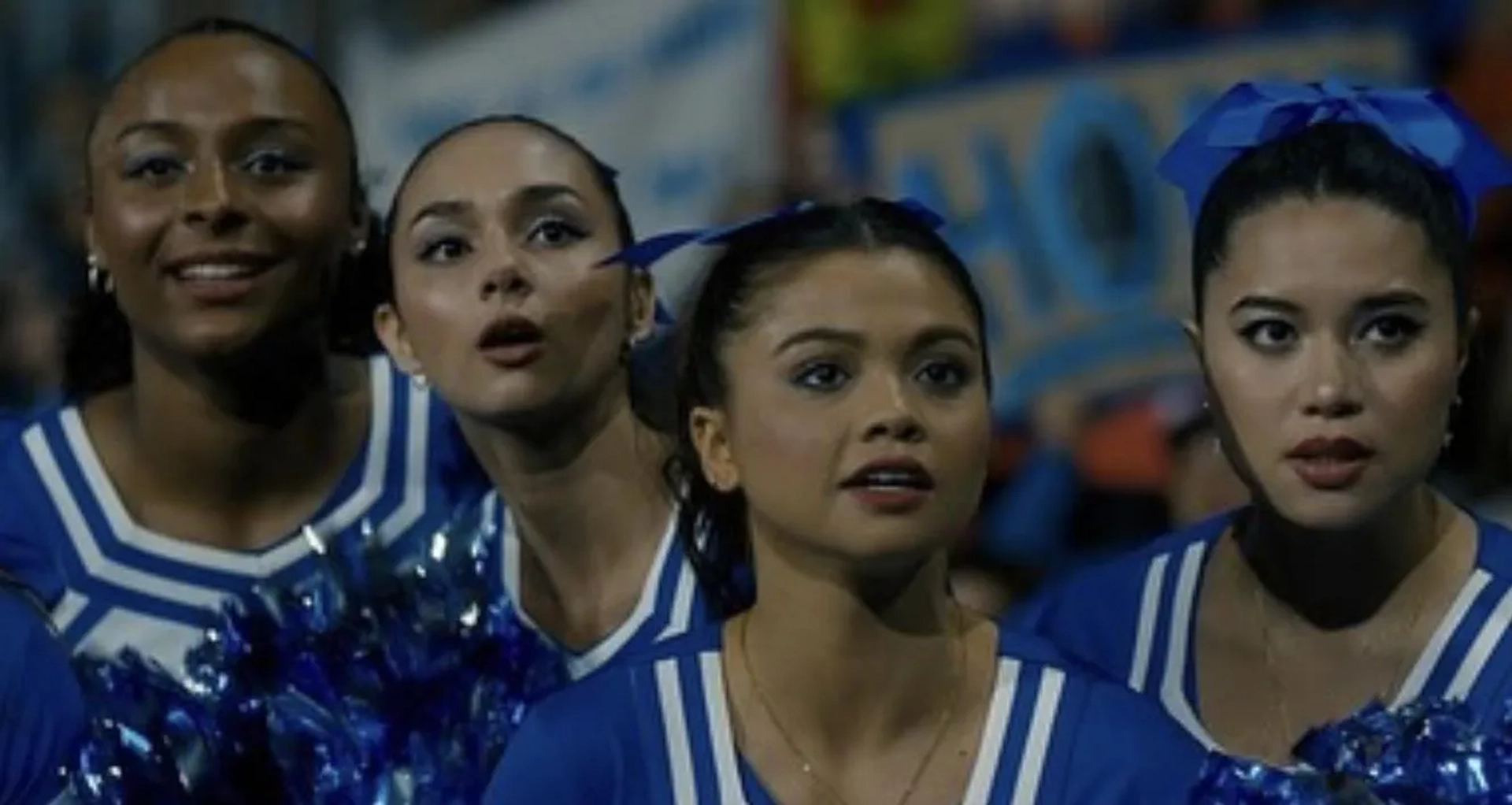 Mia Shanks, Asia Lizardo, and Siena Agudong in Sidelined: The QB and Me (2024)