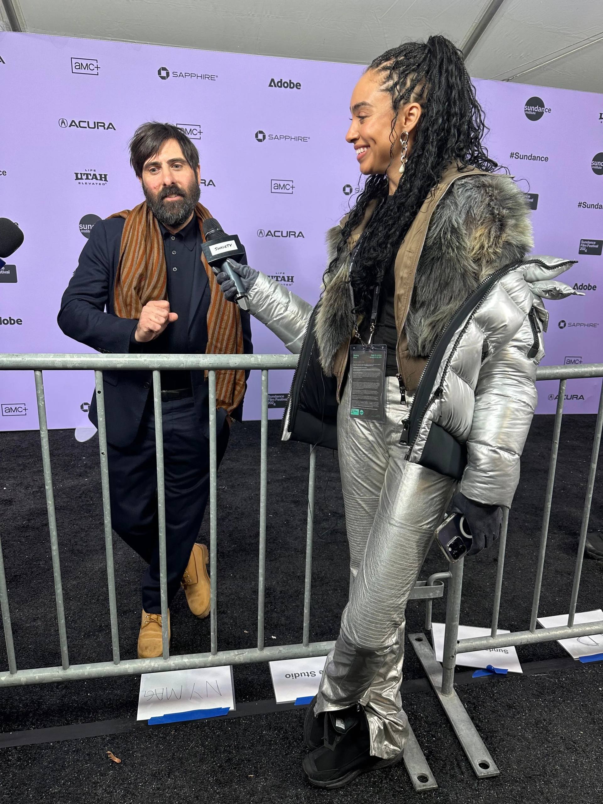 Jason Schwartzman and Marissa Hill at the World Premiere of Between the Temples, Sundance Film Festival 2024, Park City, Utah