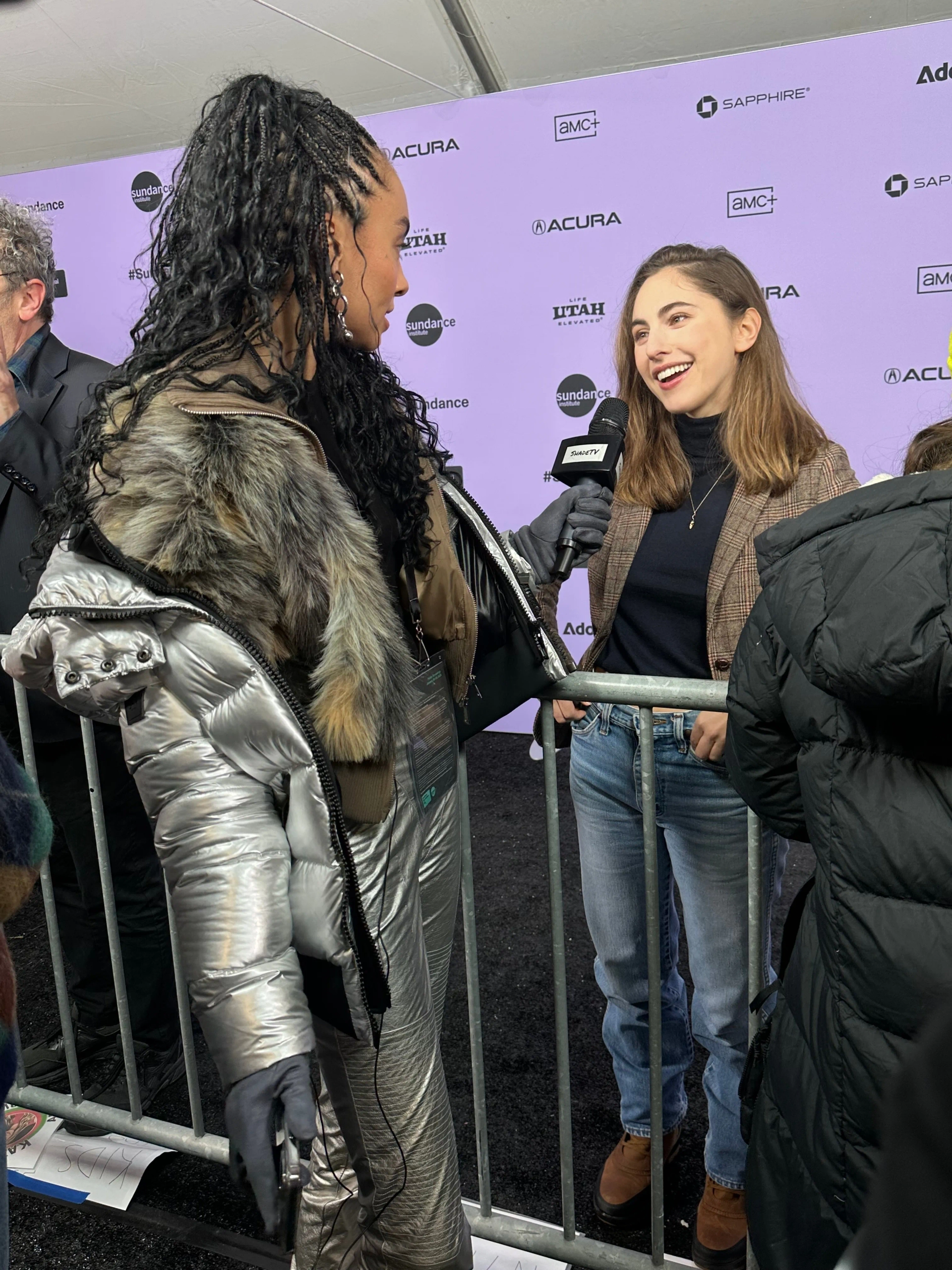 Marissa Hill and Madeline Weinstein at the world premiere of Between the Temples, Sundance Film Festival, Park City, UT