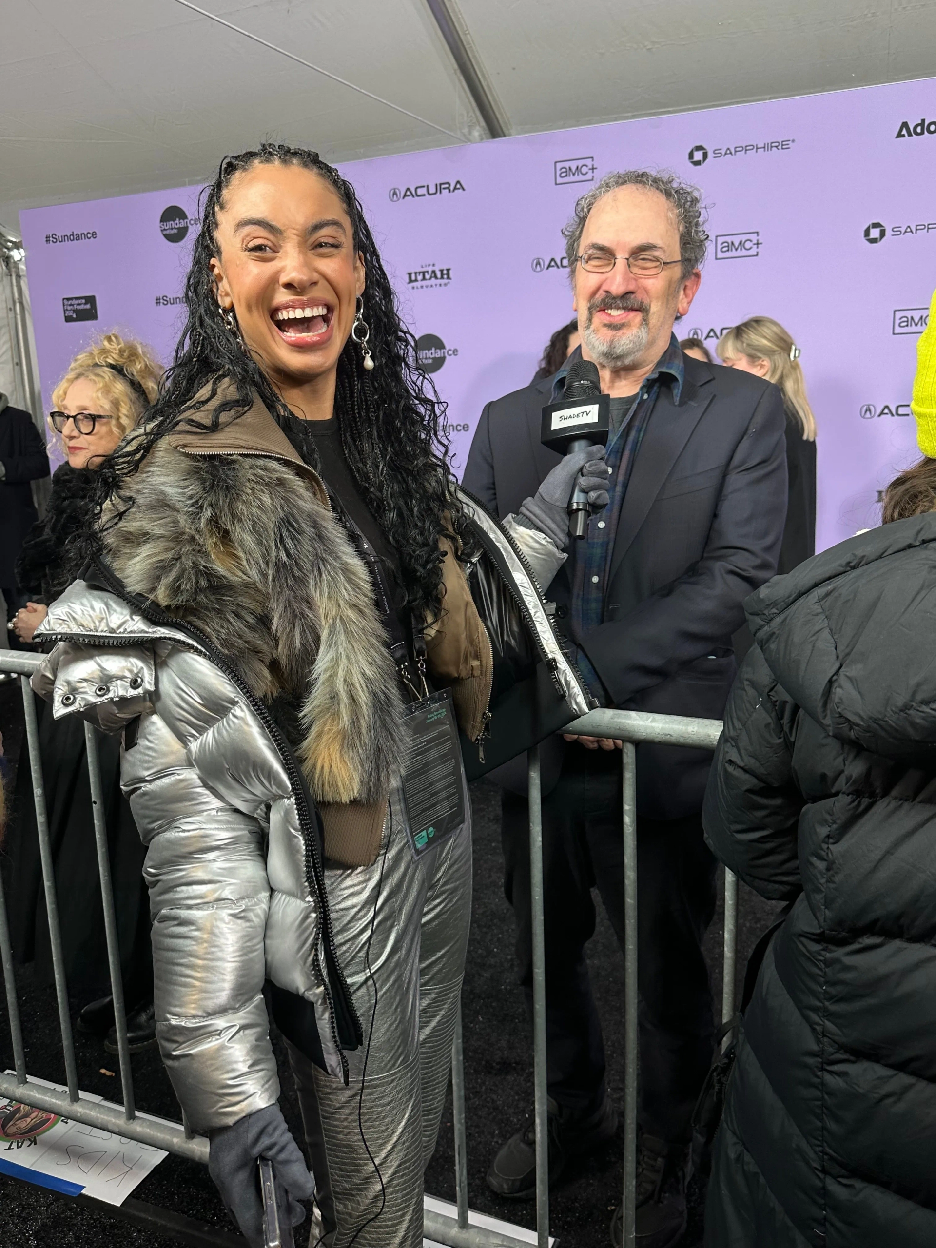 Marissa Hill and Robert Smigel at the world premiere of Between the Temples, Sundance Film Festival, Park City, UT