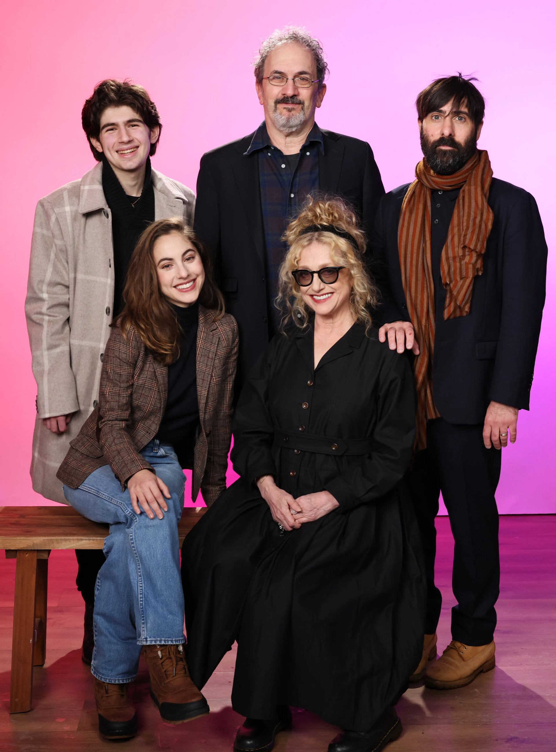 Carol Kane, Jason Schwartzman, Robert Smigel, Jacob Morrell, and Madeline Weinstein at an event for Between the Temples (2024)