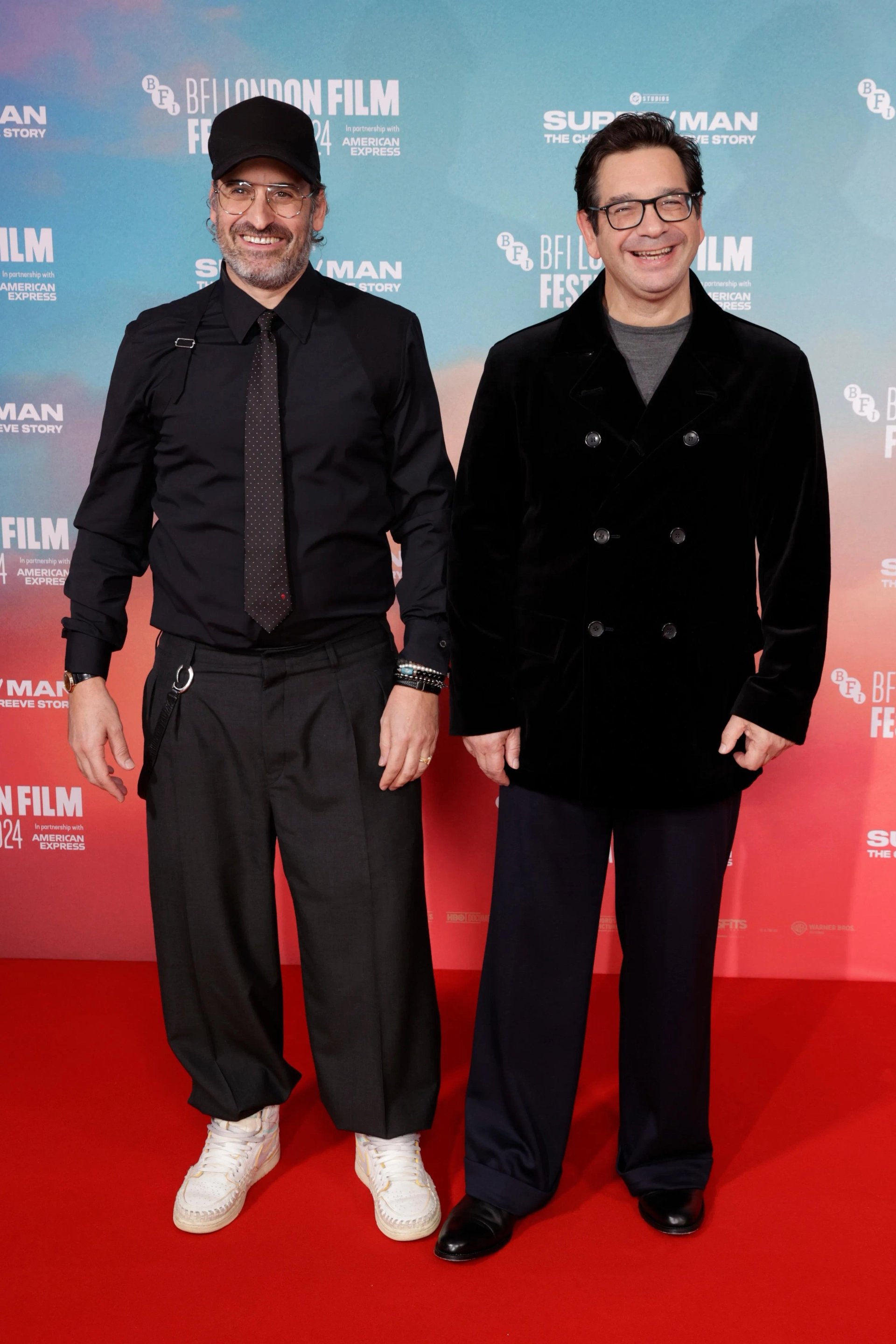 Ian Bonhôte and Peter Ettedgui at an event for Super/Man: The Christopher Reeve Story (2024)