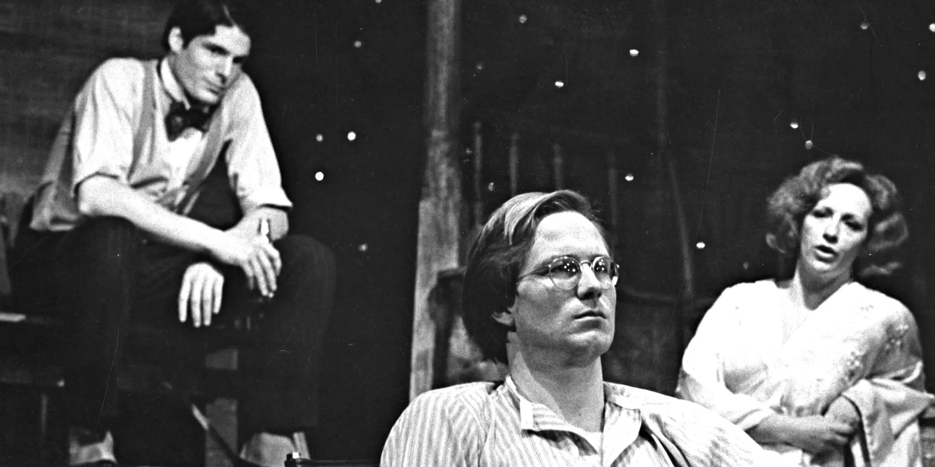 William Hurt and Christopher Reeve in Super/Man: The Christopher Reeve Story (2024)