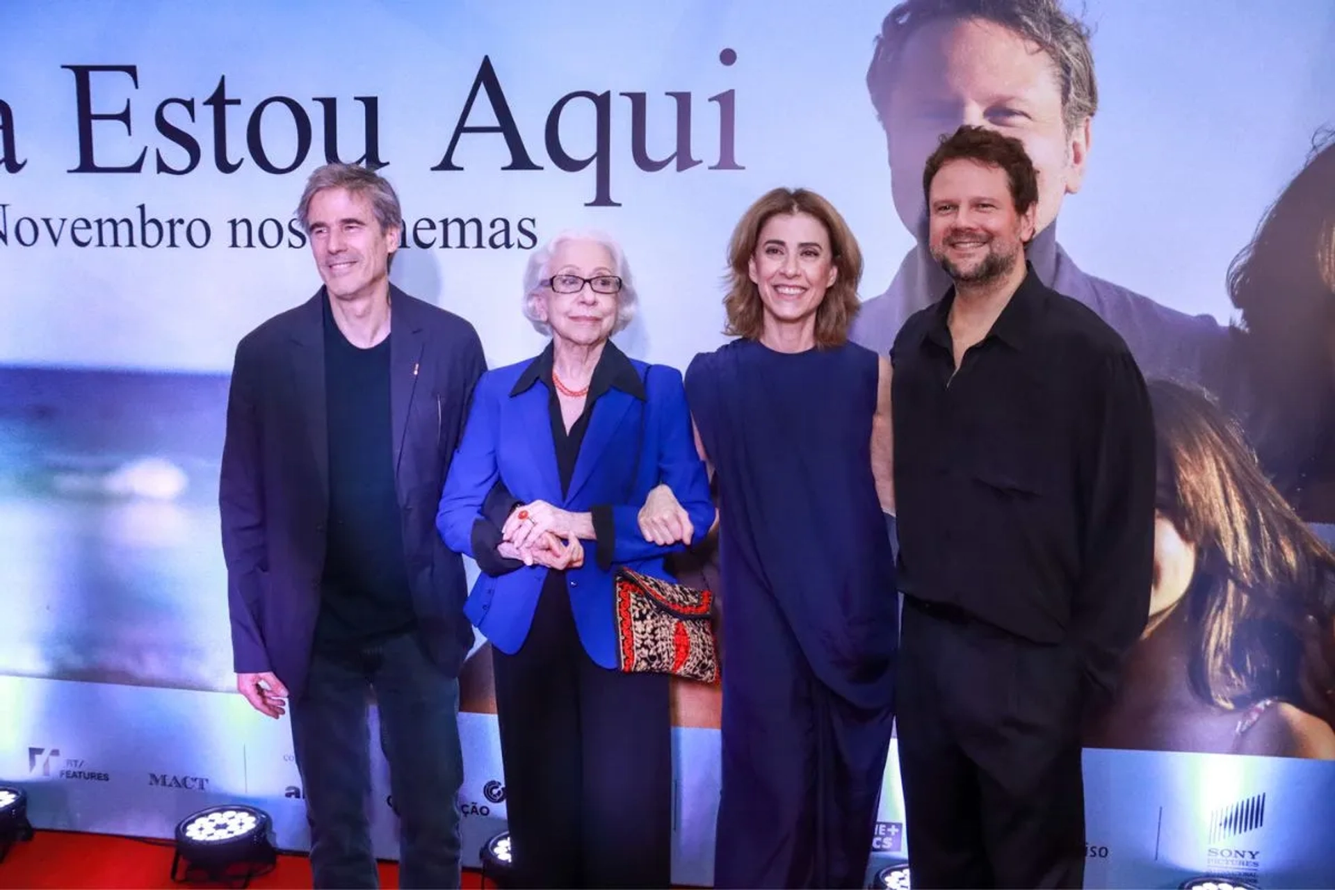 Fernanda Montenegro, Selton Mello, Walter Salles, and Fernanda Torres at an event for I'm Still Here (2024)