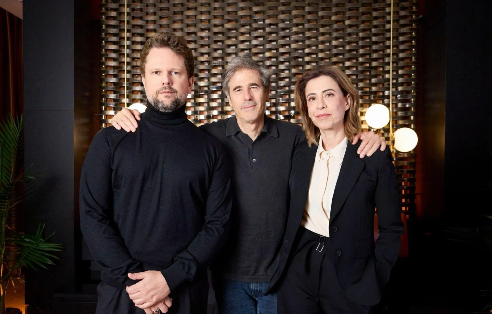 Selton Mello, Walter Salles, and Fernanda Torres at an event for I'm Still Here (2024)
