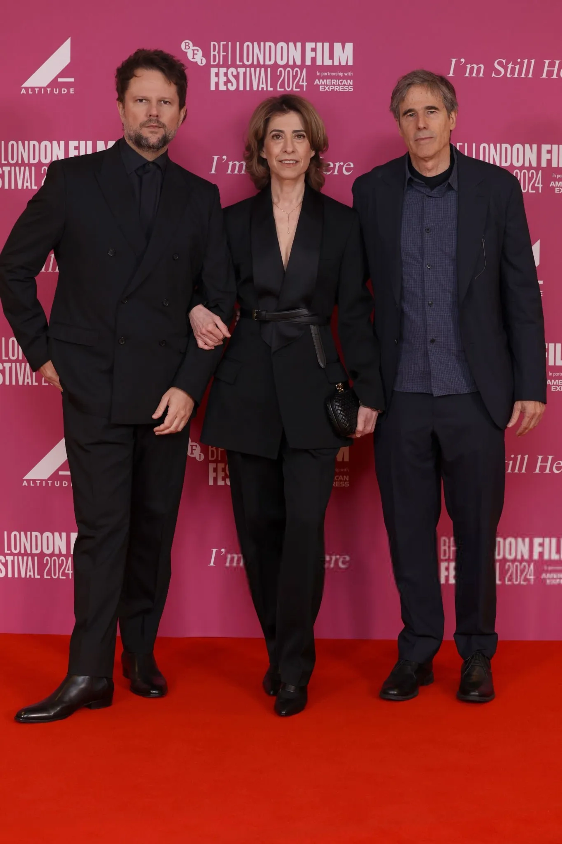 Selton Mello, Walter Salles, and Fernanda Torres at an event for I'm Still Here (2024)