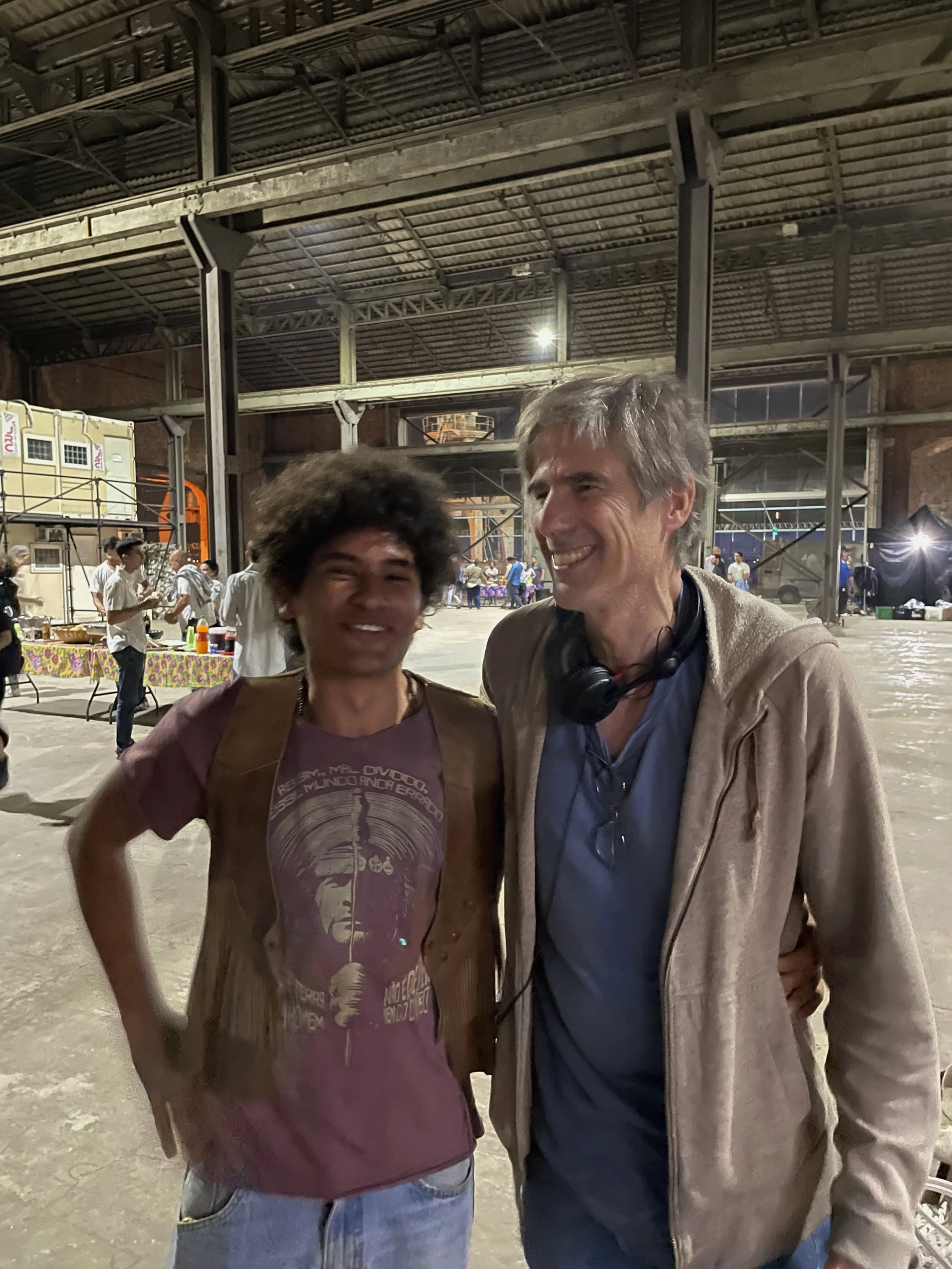 Walter Salles and Kauã Rodriguez in I'm Still Here (2024)