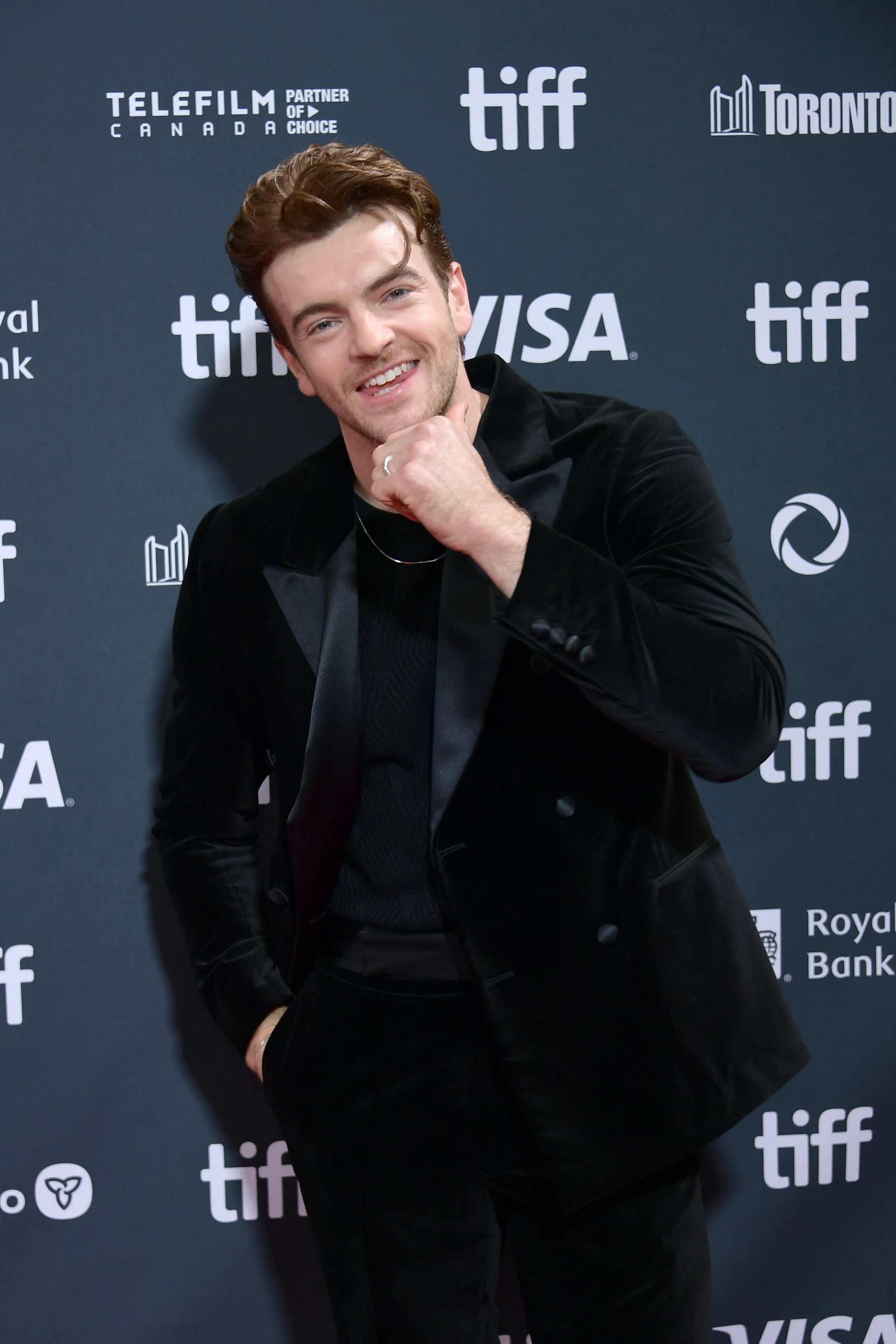 Jonno Davies at an event for Better Man (2024)