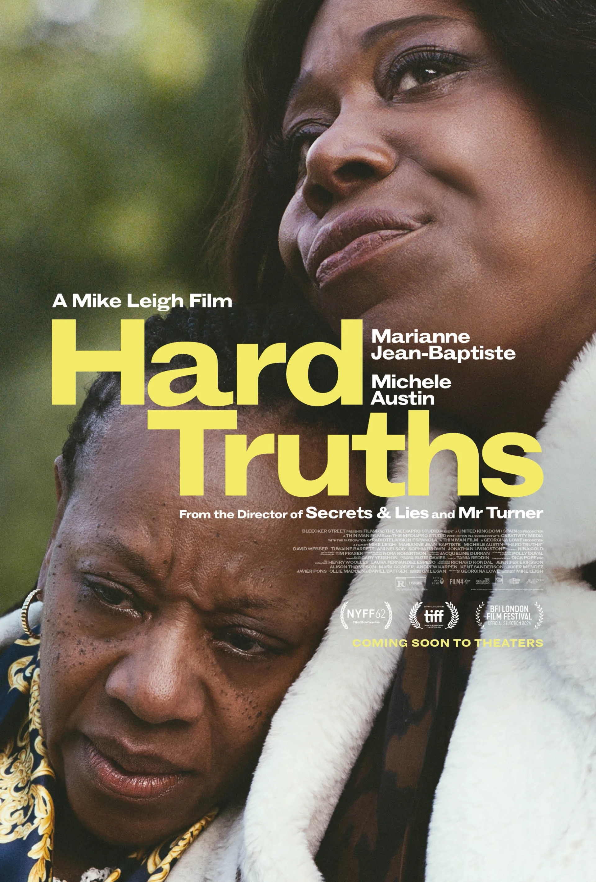 Marianne Jean-Baptiste and Michele Austin in Hard Truths (2024)