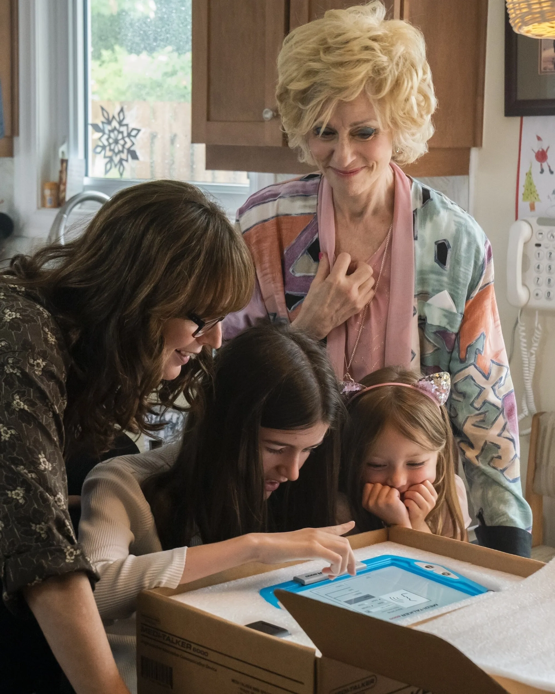 Judith Light, Emily Mitchell, Phoebe-Rae Taylor, and Rosemarie DeWitt in Out of My Mind (2024)