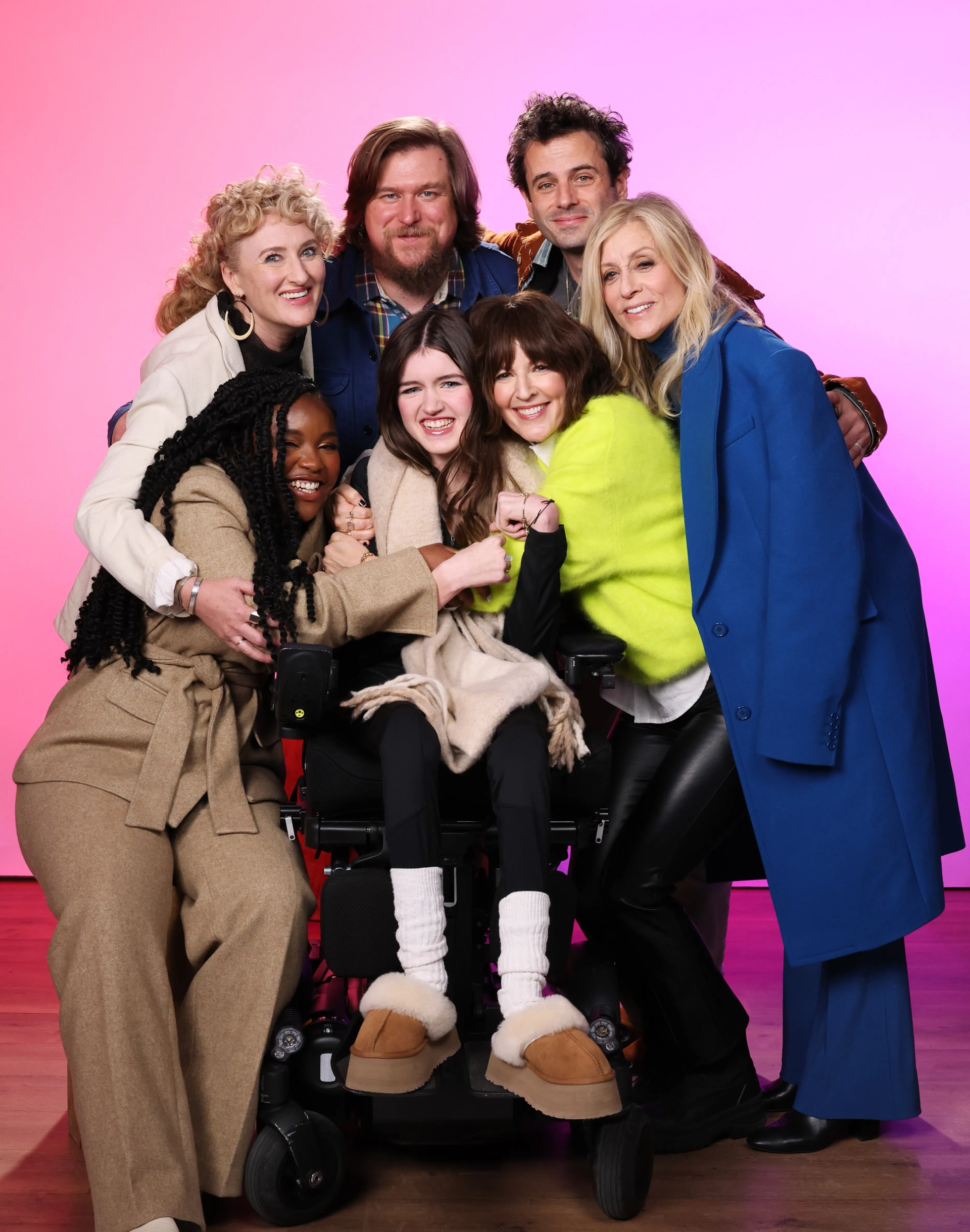 Luke Kirby, Judith Light, Amber Sealey, Phoebe-Rae Taylor, Rosemarie DeWitt, Michael Chernus, and Courtney Taylor at an event for Out of My Mind (2024)